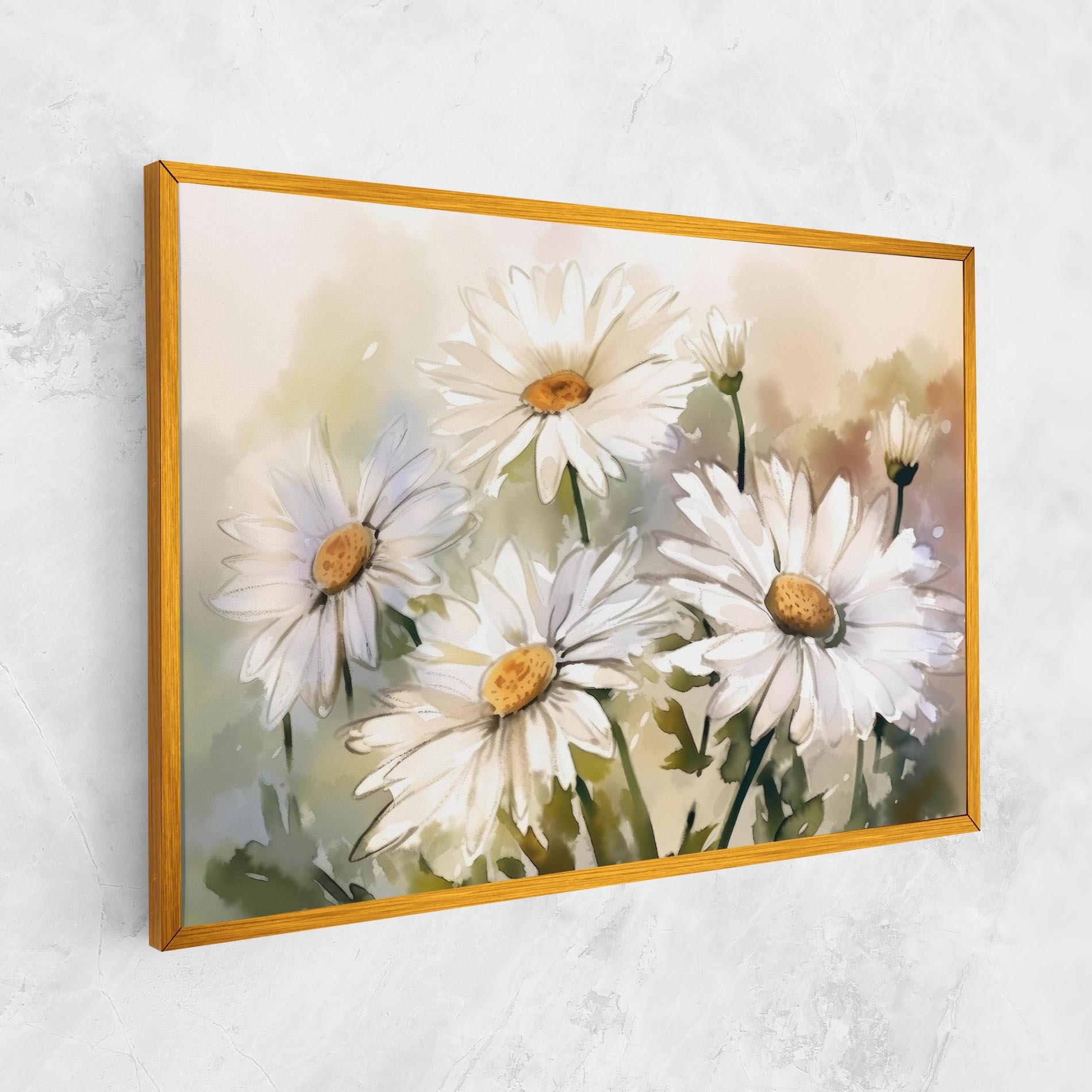 Vászonkép Daisy Painting mockup 1