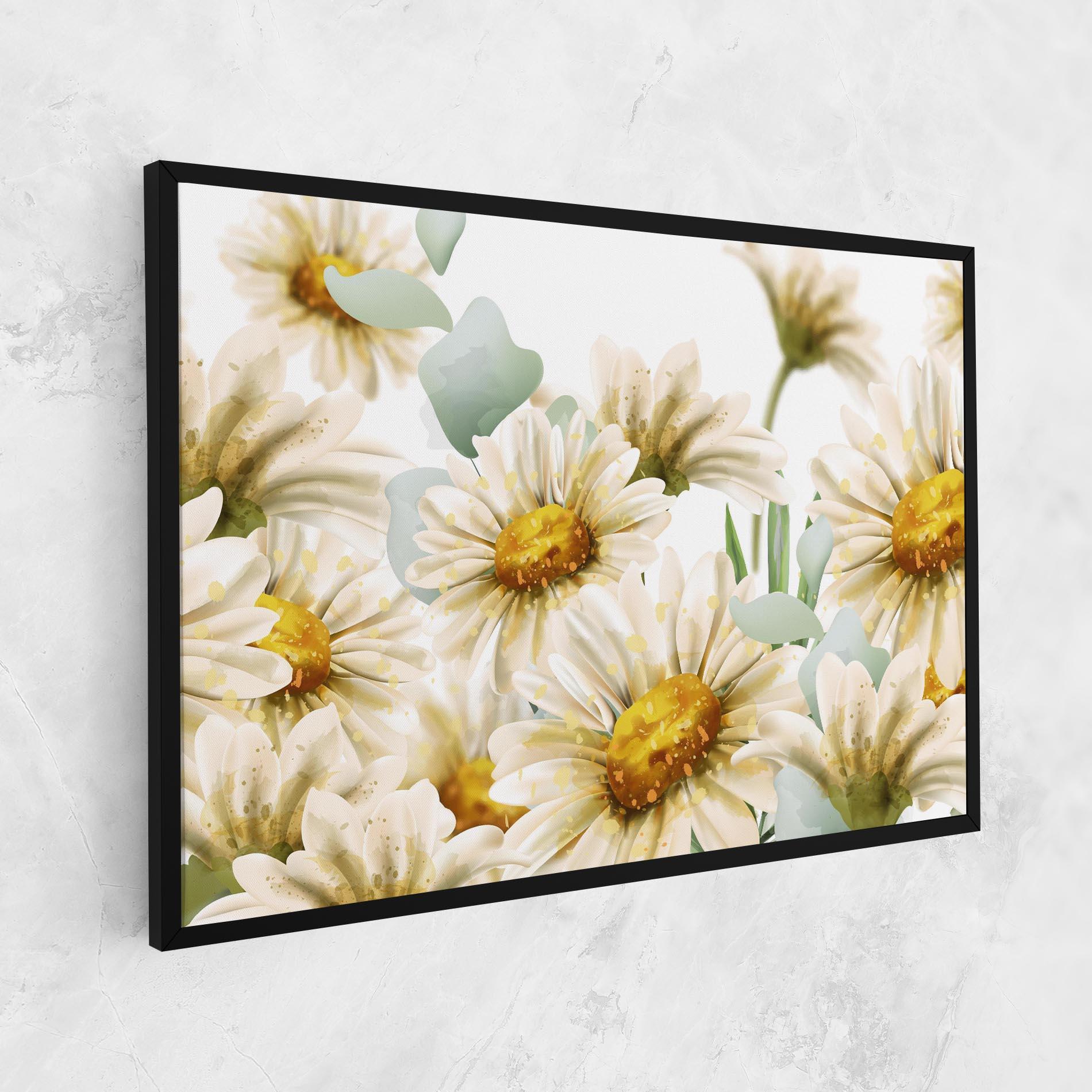 Vászonkép Beautiful Daisy Art mockup 1