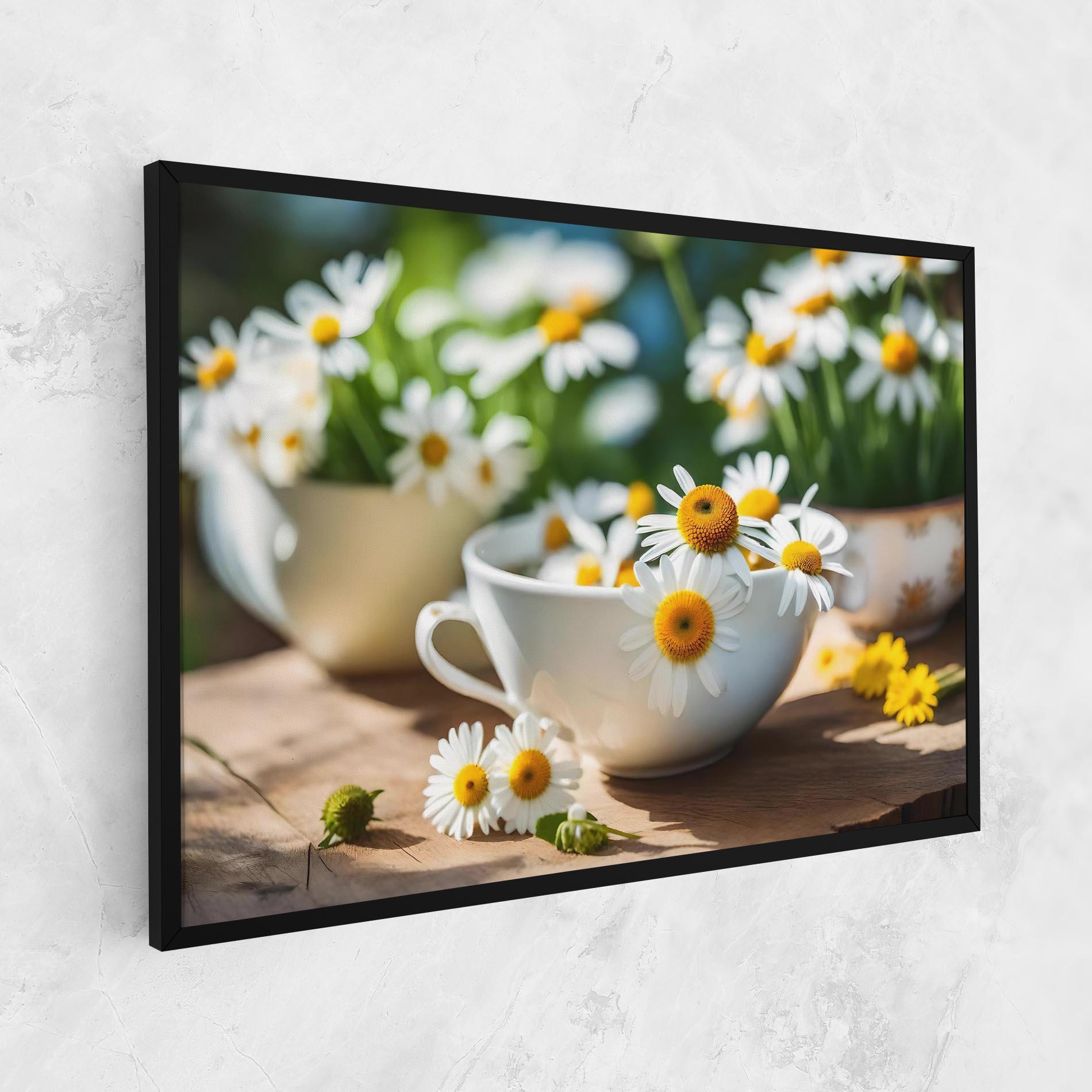 Vászonkép Daisies In A Cup mockup 1