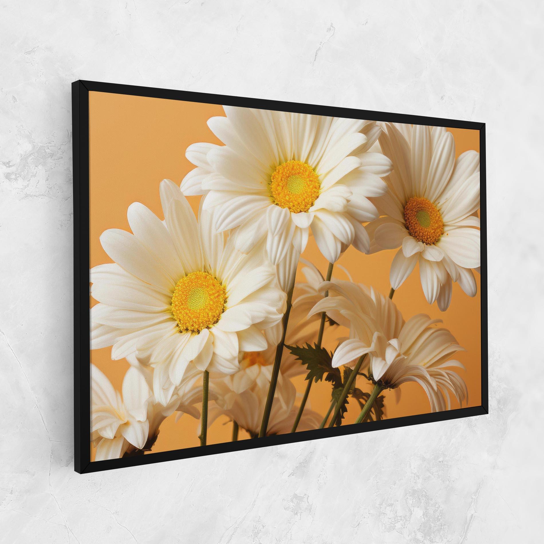 Vászonkép Daisy On Orange mockup 1