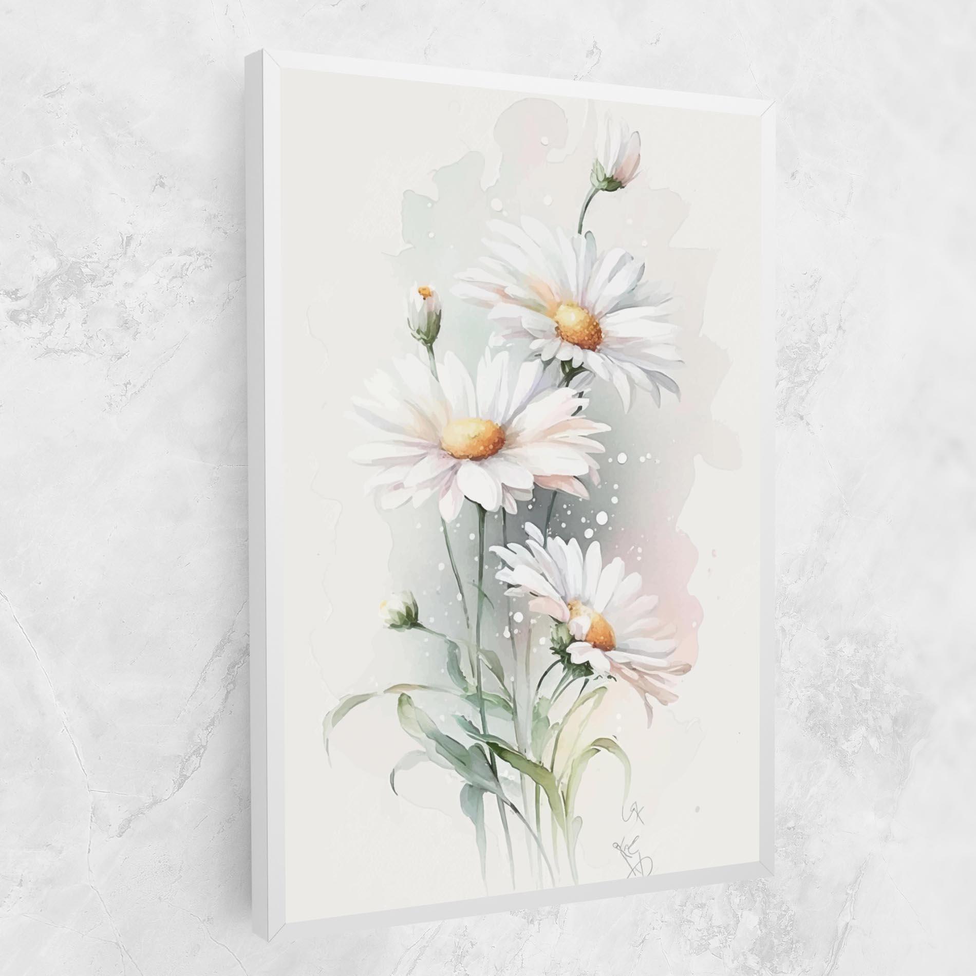 Vászonkép Dreamy White Daisy mockup 1