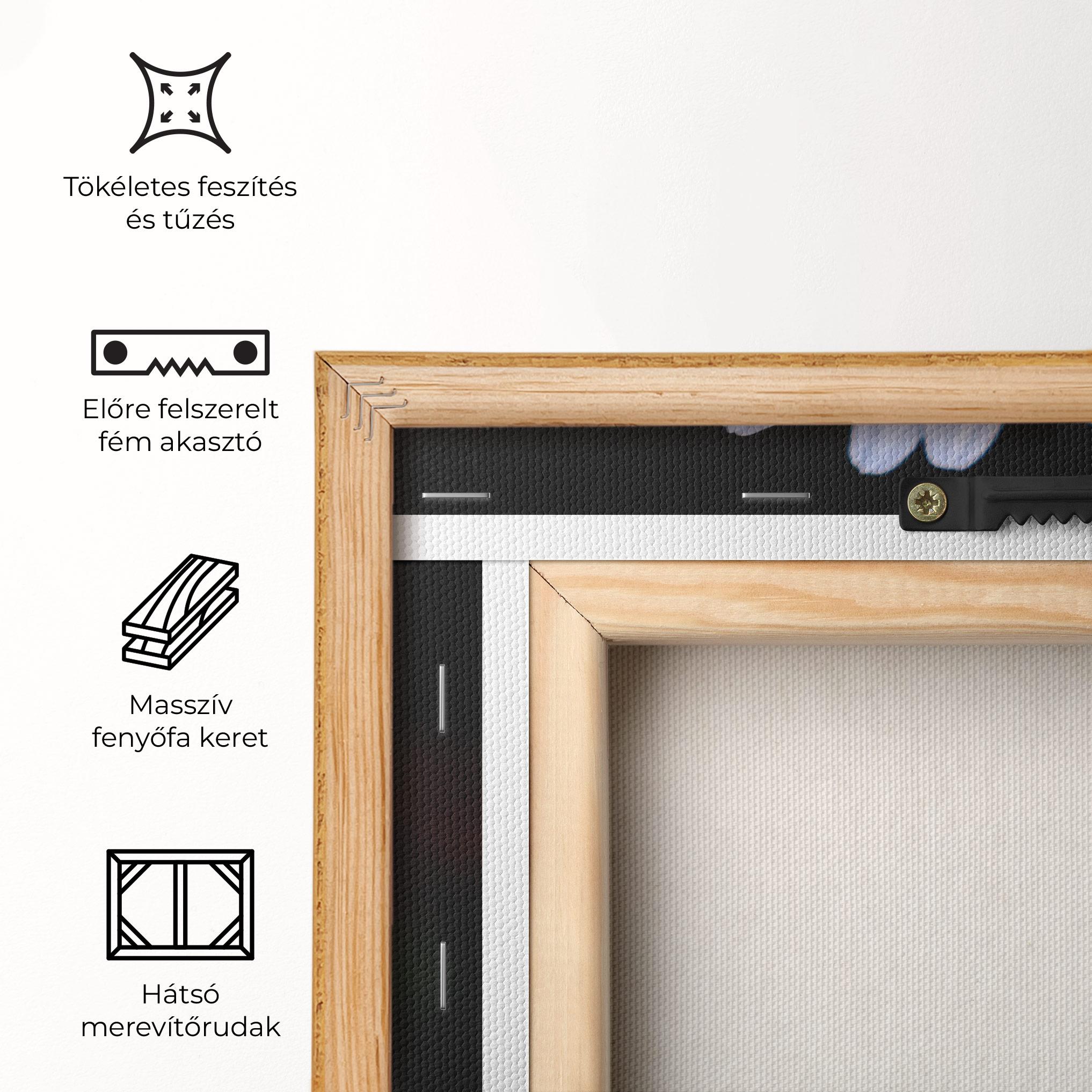 Vászonkép Big Yellow Center Daisy mockup 5