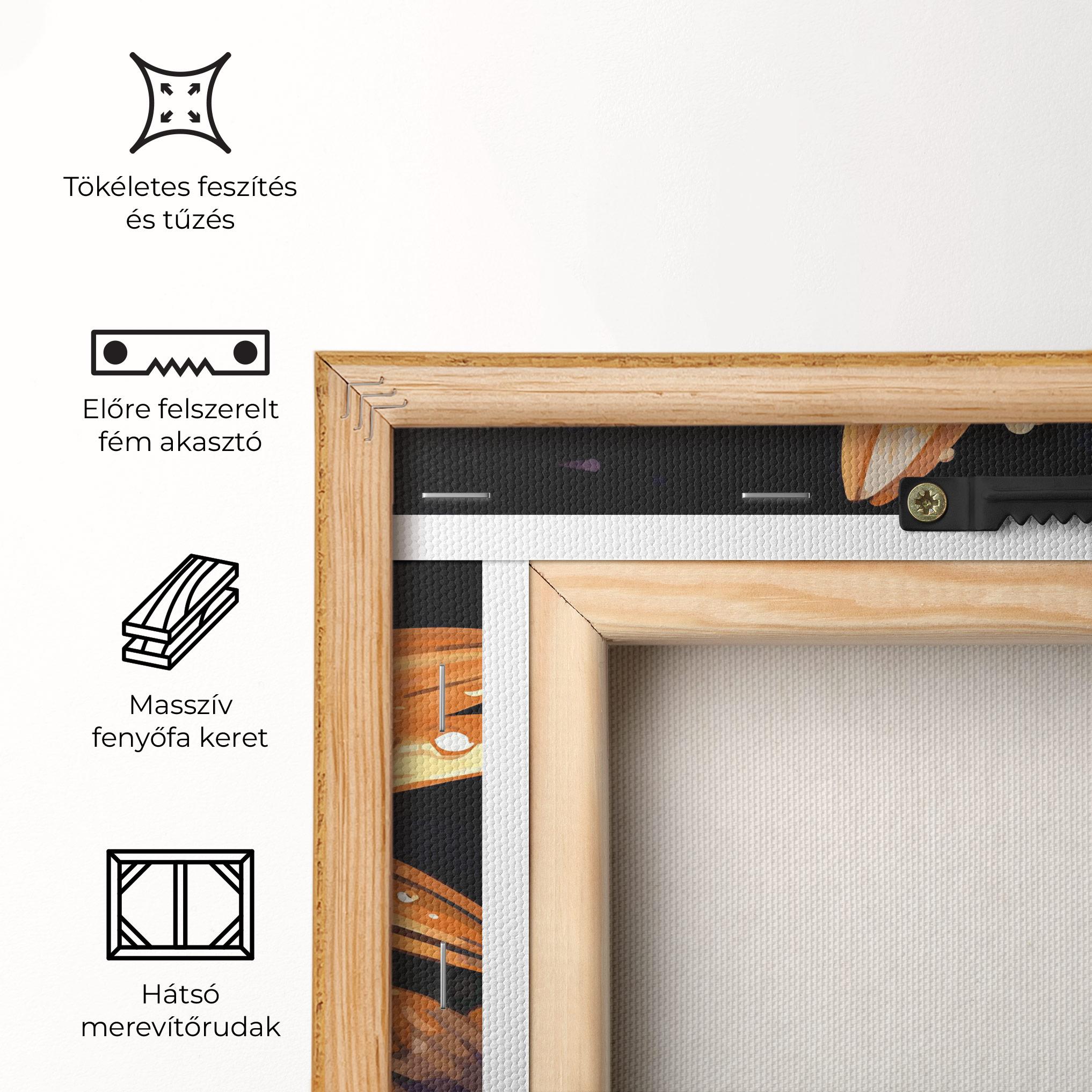 Vászonkép Orange Pretty Daisy mockup 5