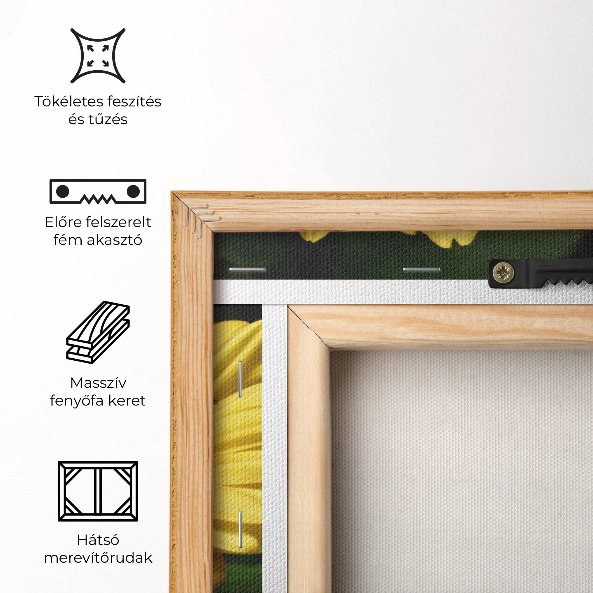 Vászonkép Orange Yellow Daisy mockup 5