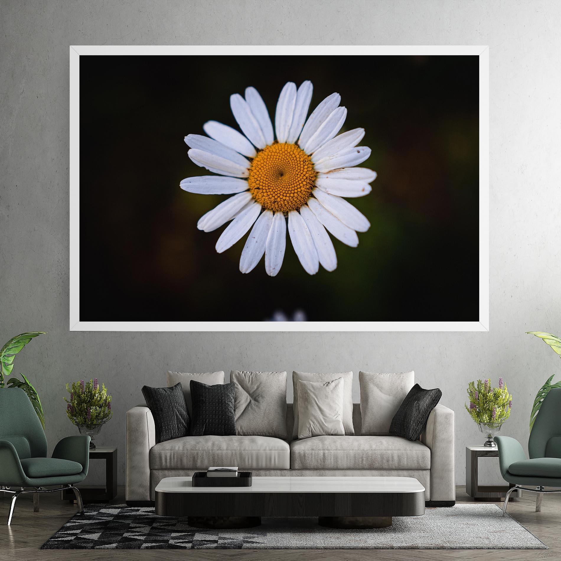 Vászonkép Big Yellow Center Daisy mockup 7