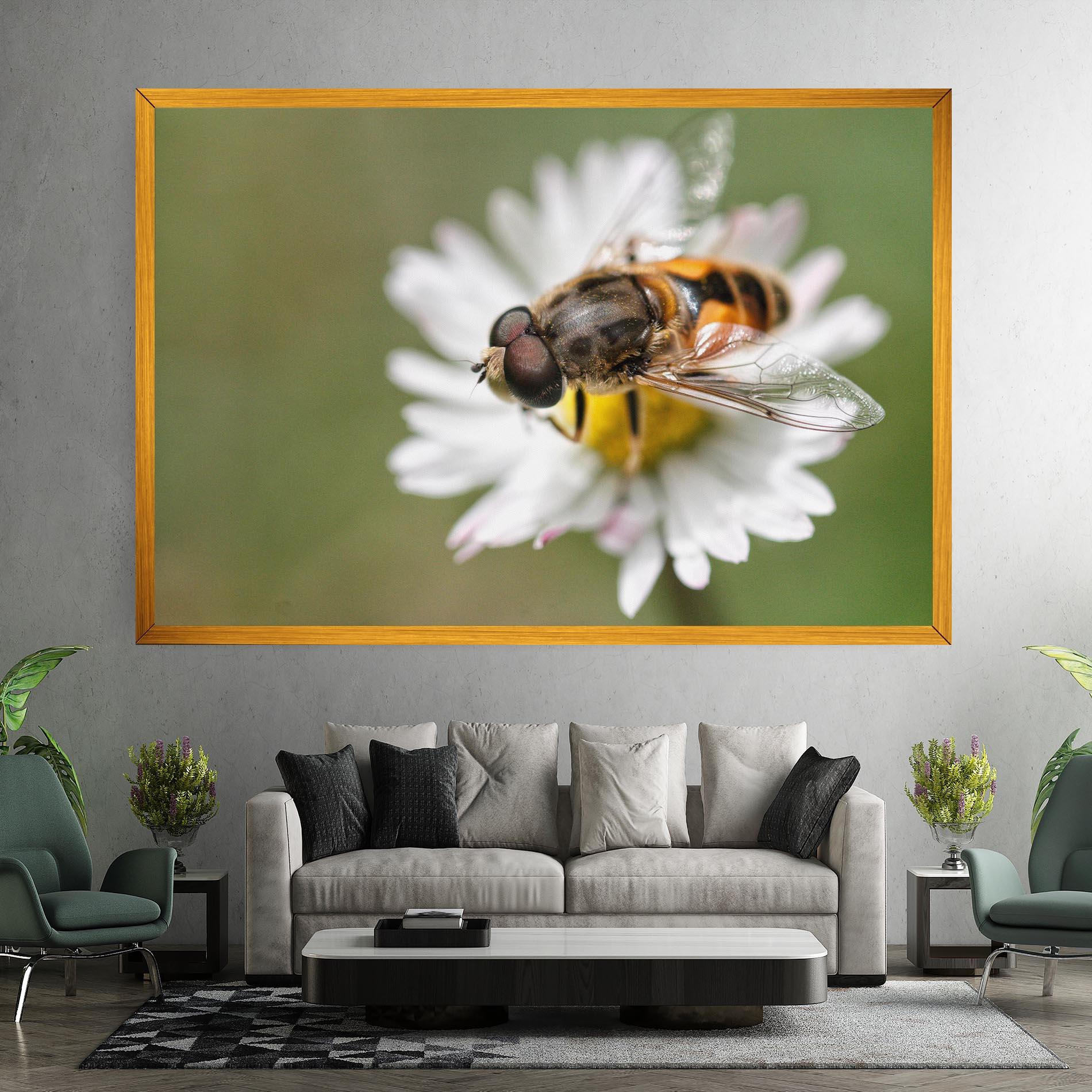 Vászonkép Bee On Small Daisy mockup 7