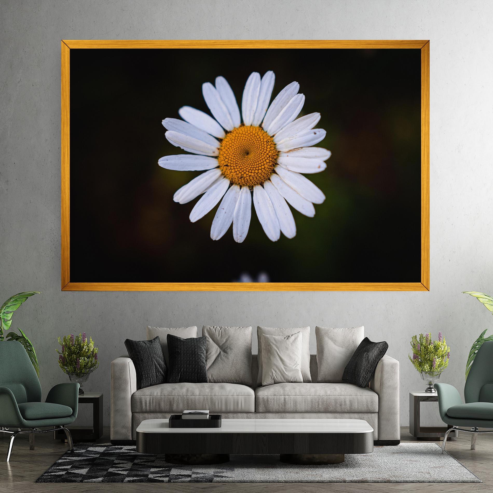 Vászonkép Big Yellow Center Daisy mockup 7