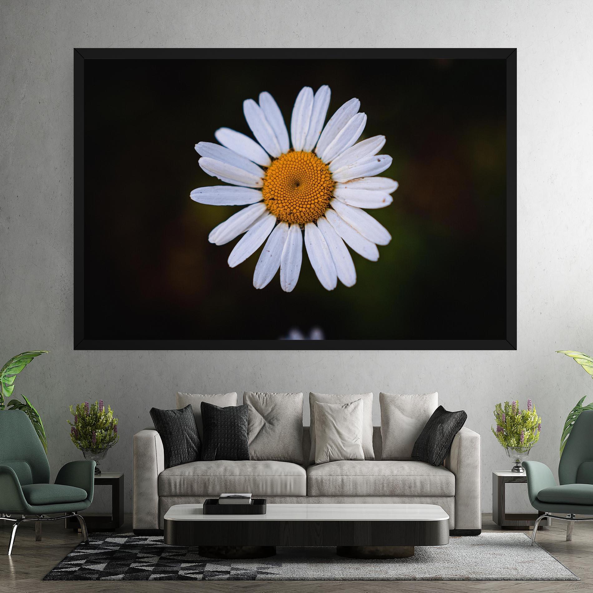 Vászonkép Big Yellow Center Daisy mockup 7