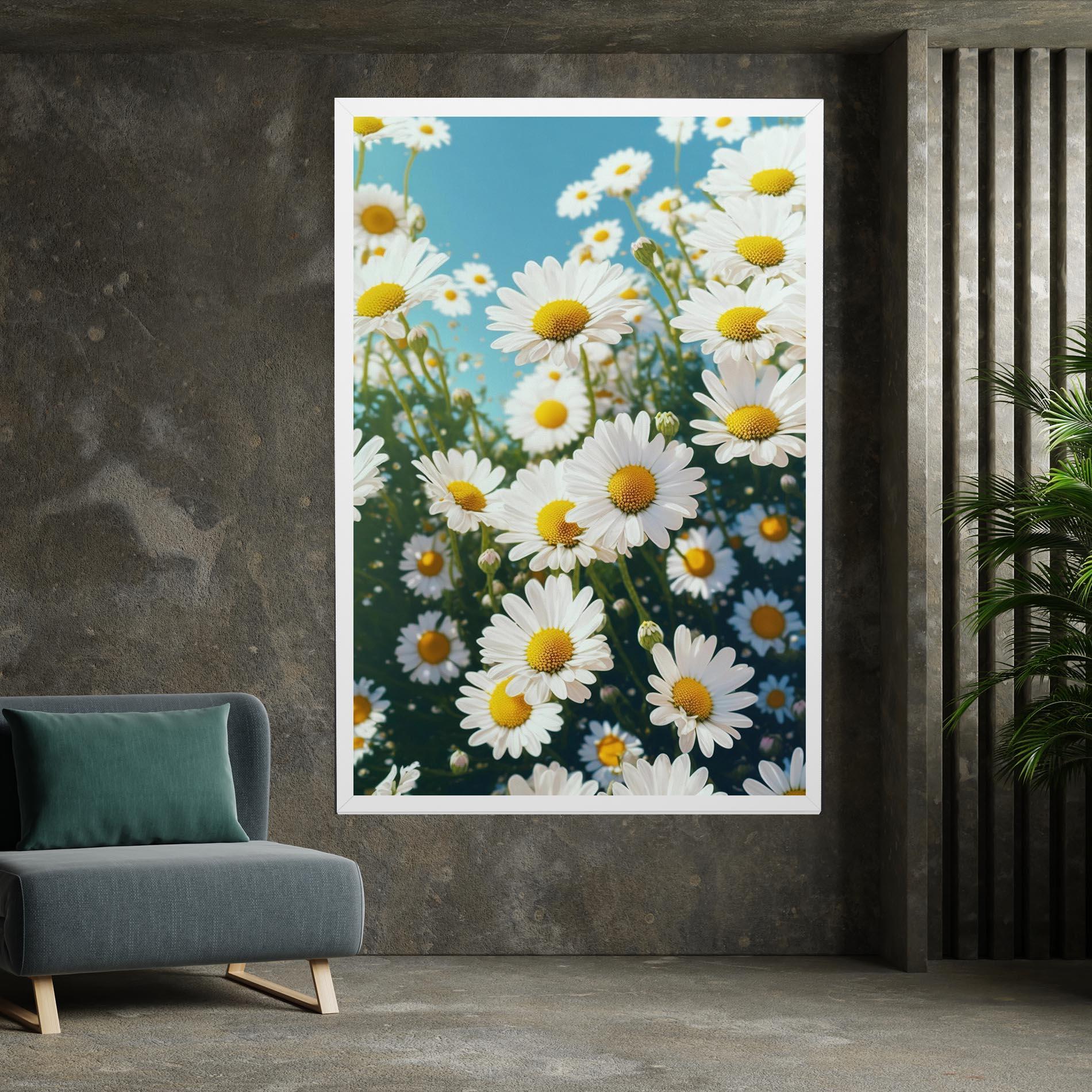 Vászonkép Daisy Field View mockup 7