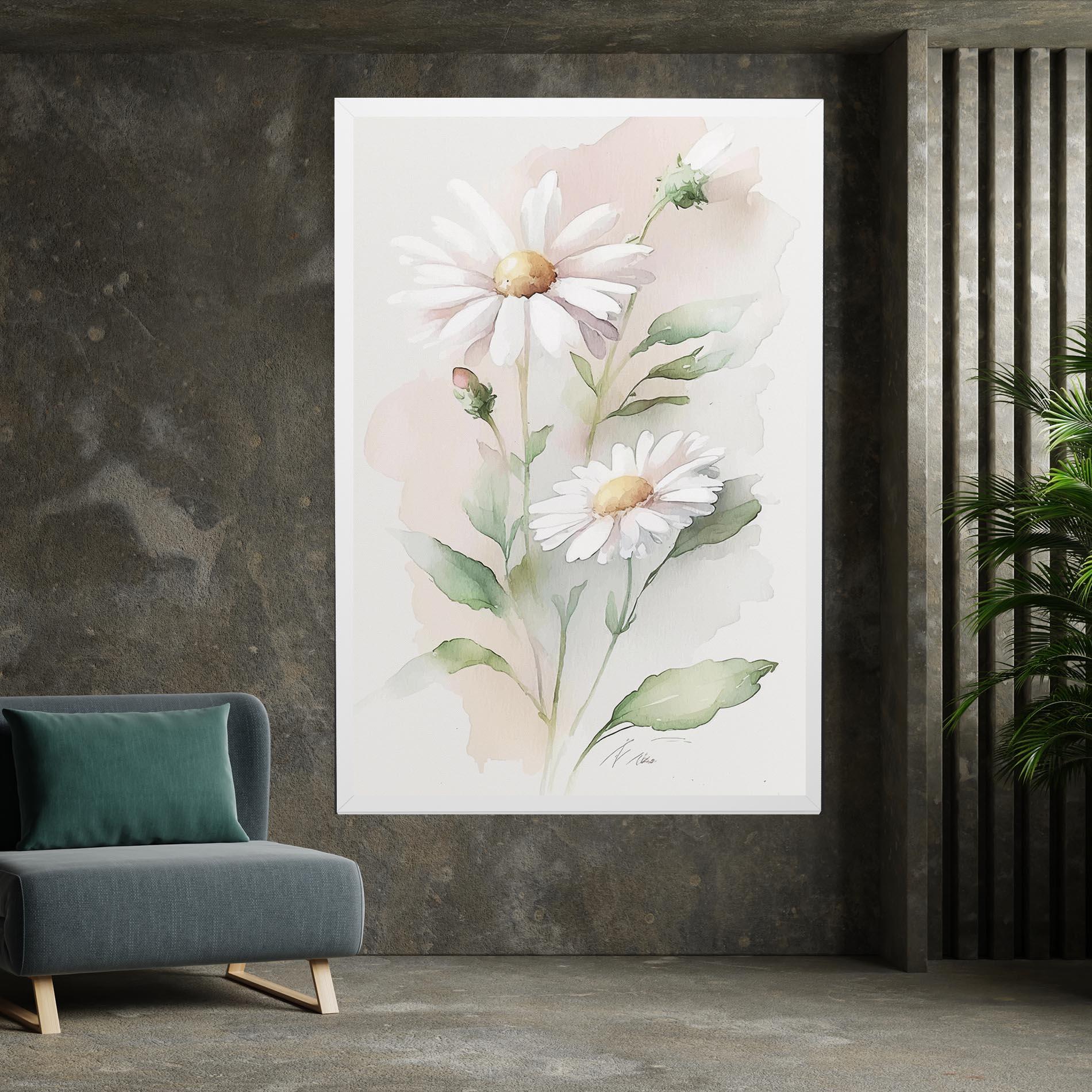 Vászonkép Painted Pretty Daisy mockup 7