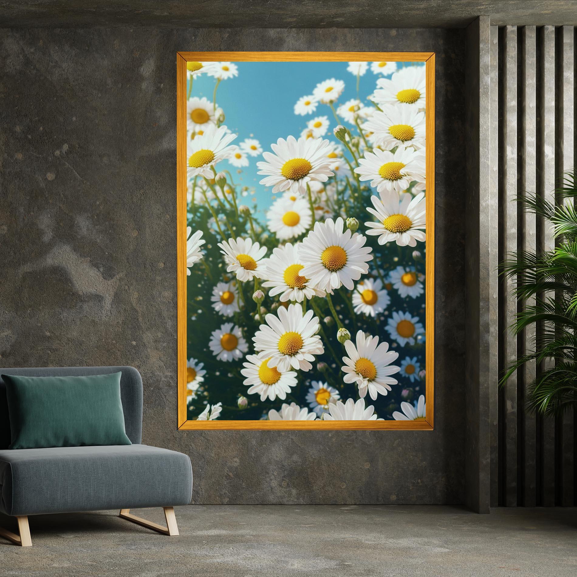 Vászonkép Daisy Field View mockup 7