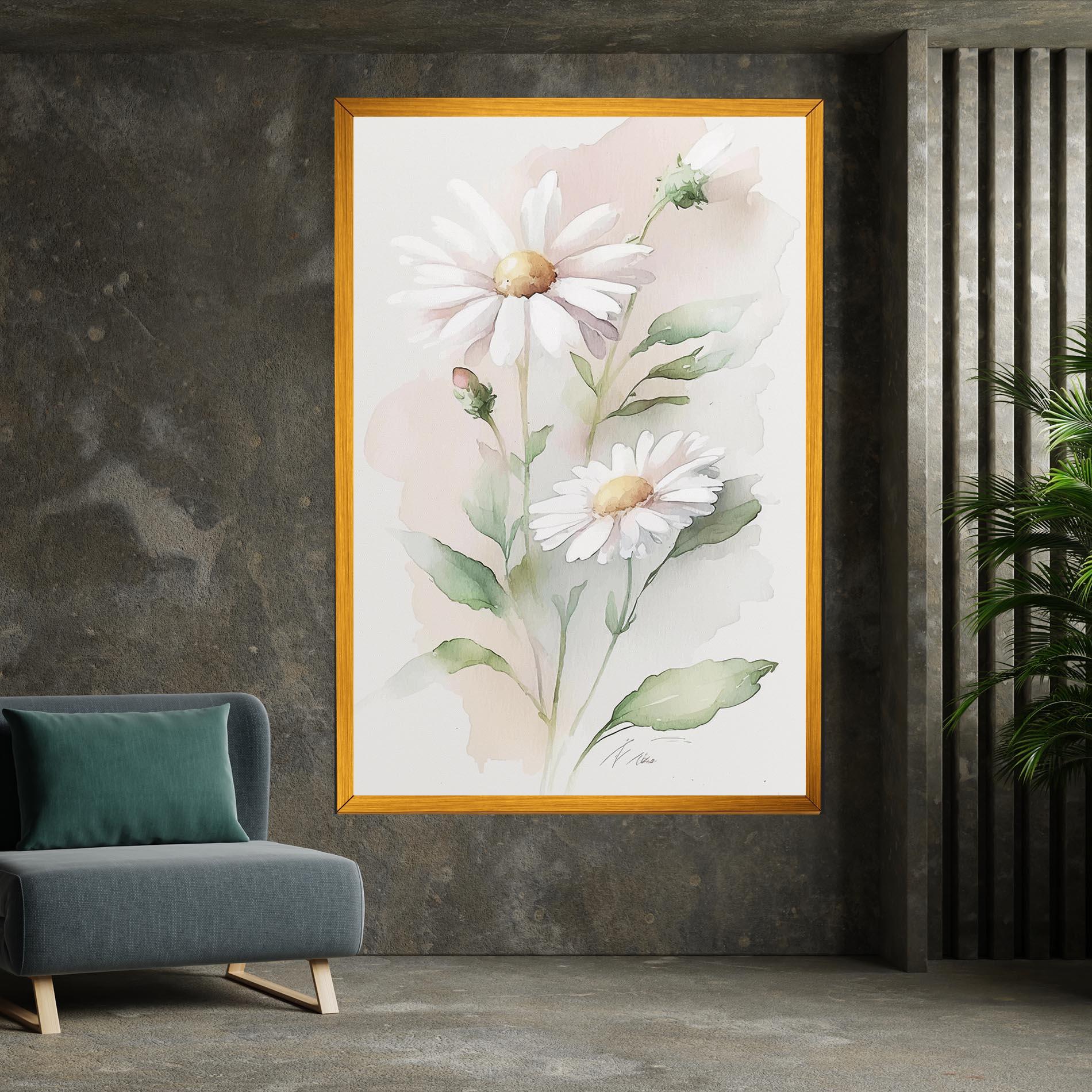 Vászonkép Painted Pretty Daisy mockup 7