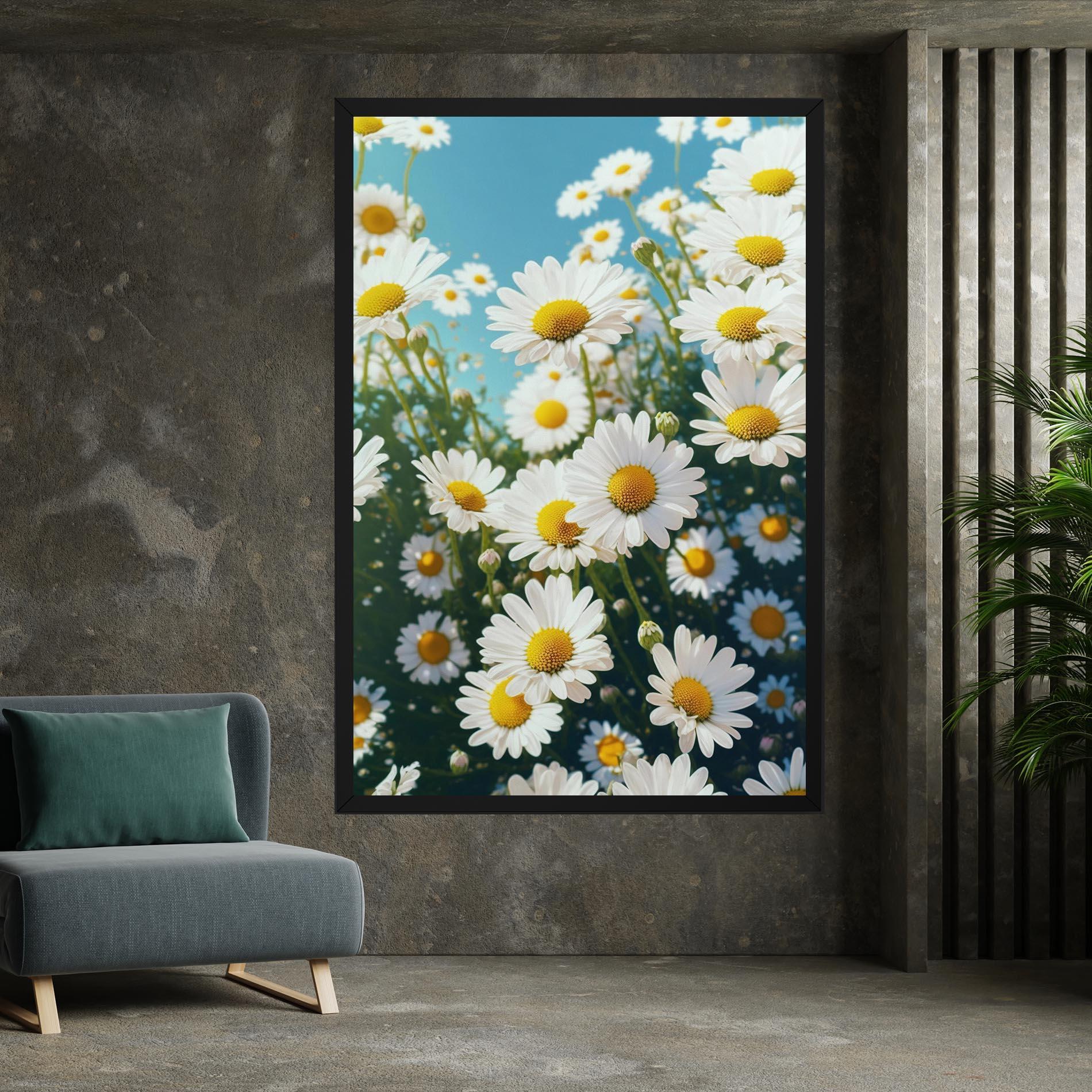 Vászonkép Daisy Field View mockup 7