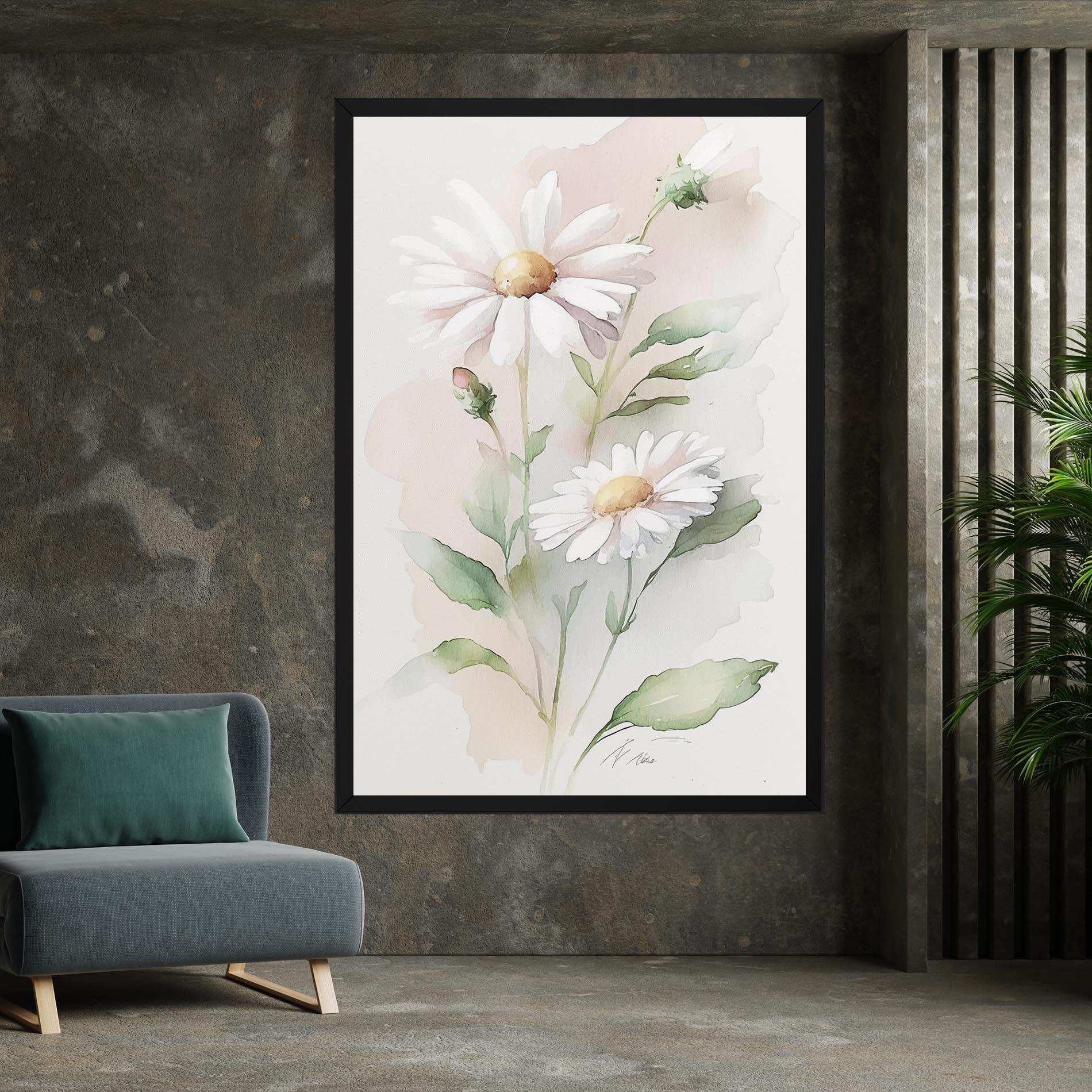 Vászonkép Painted Pretty Daisy mockup 7