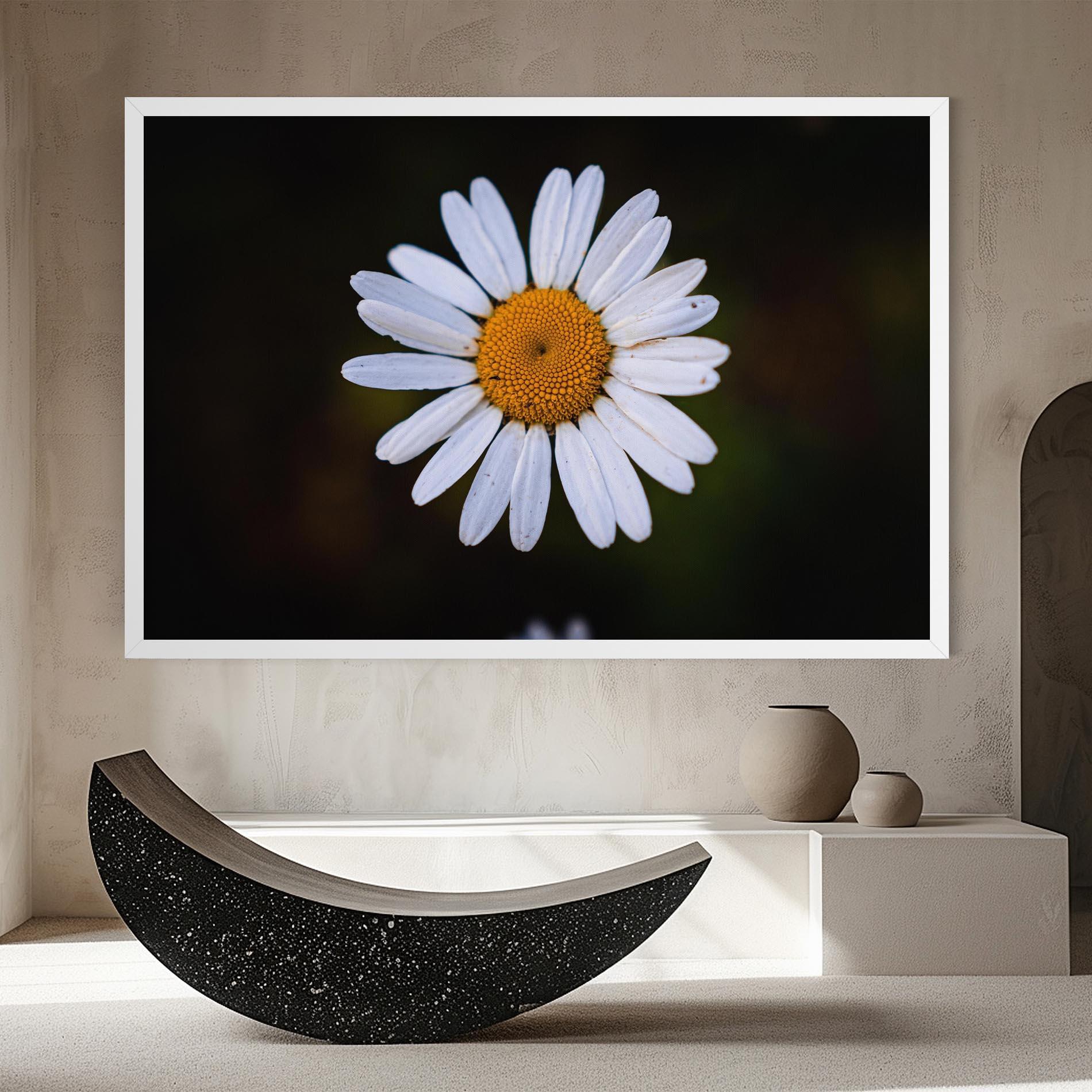 Vászonkép Big Yellow Center Daisy mockup 8