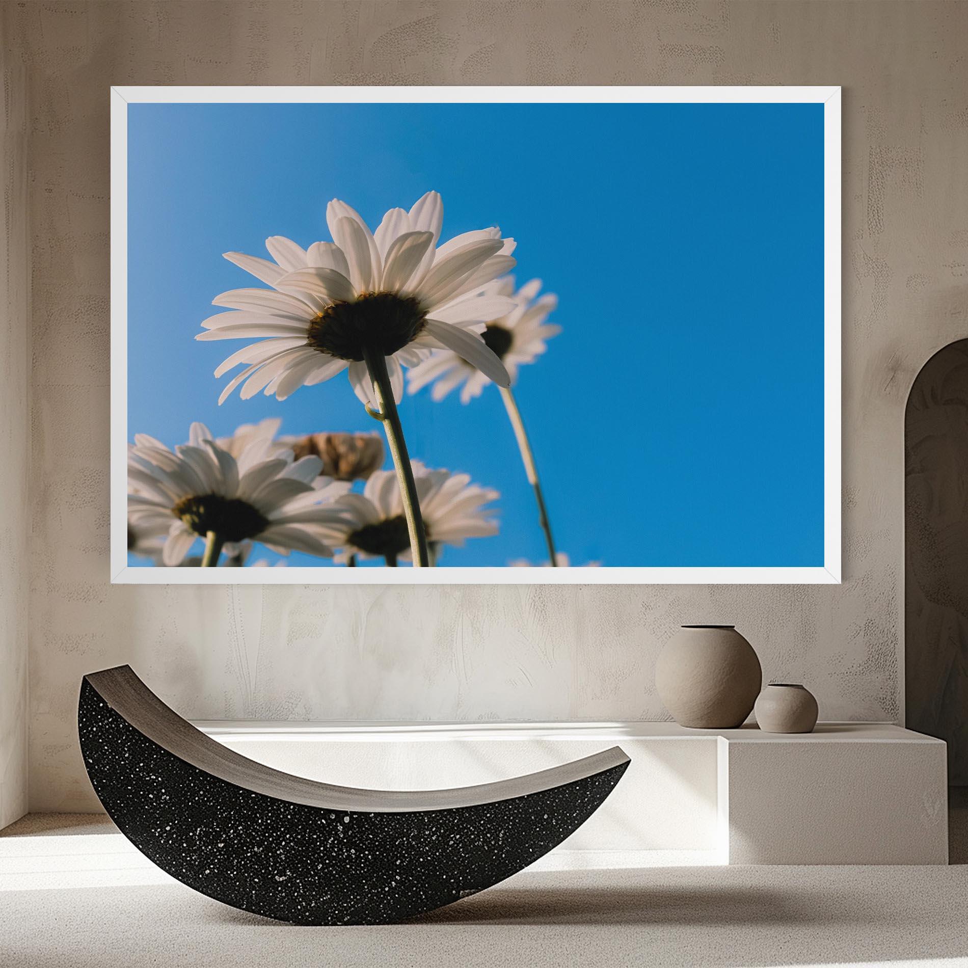 Vászonkép Blue Sky Daisy mockup 8