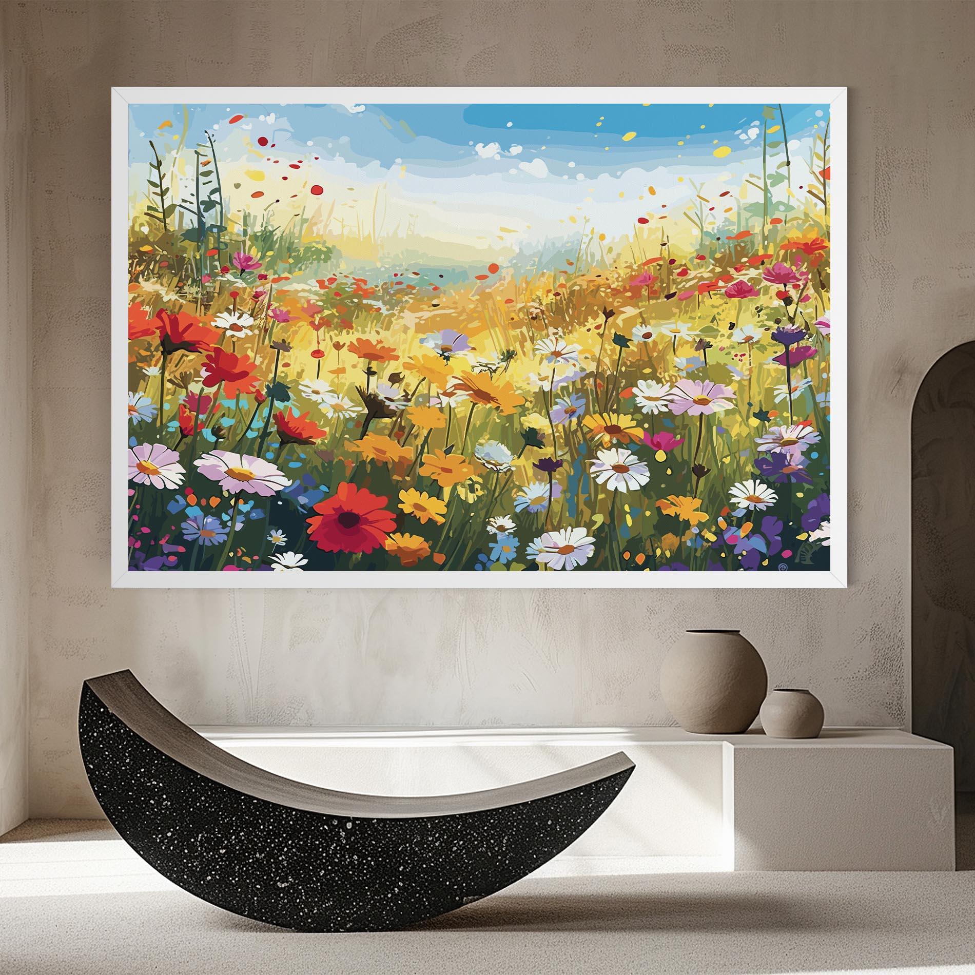 Vászonkép Colorful Daisy Mix mockup 8