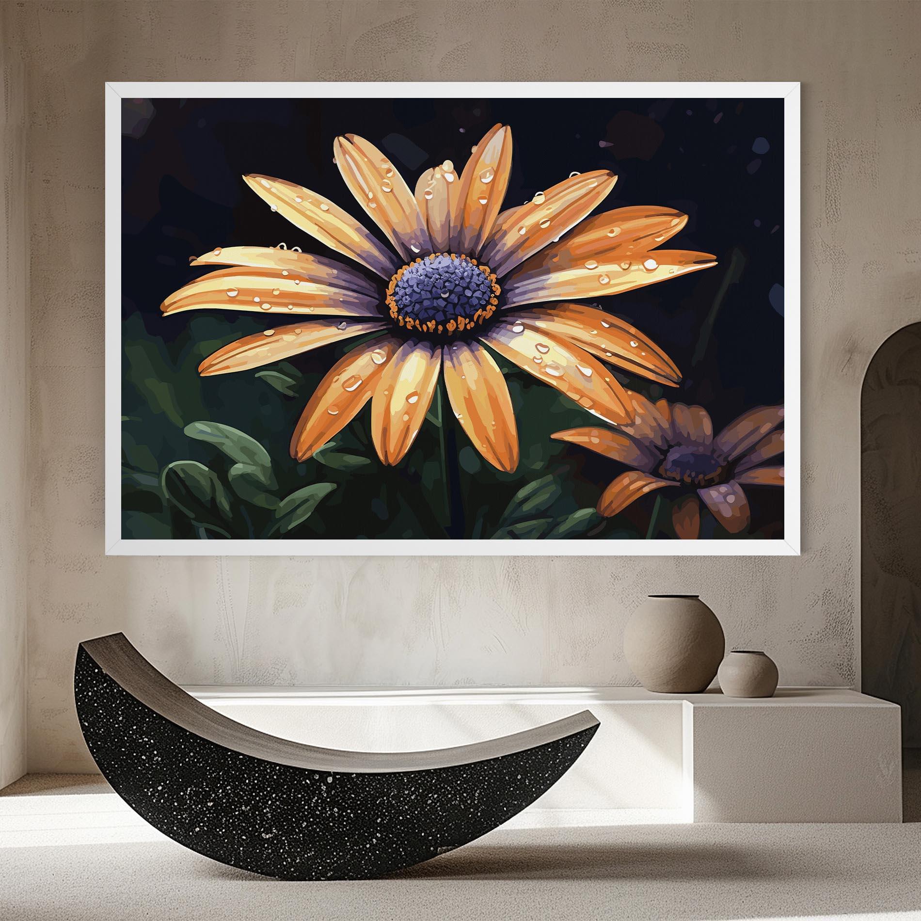 Vászonkép Orange Pretty Daisy mockup 8