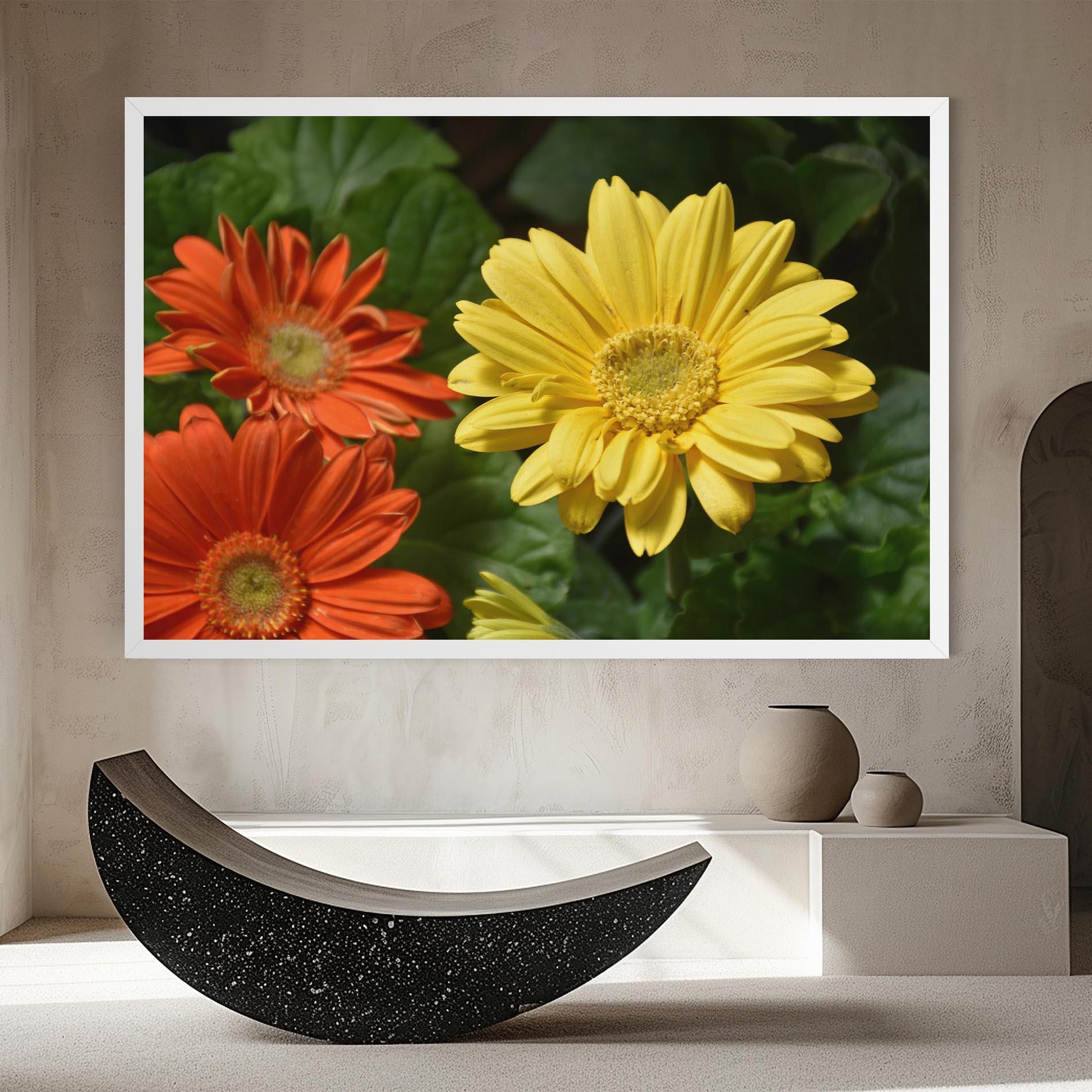Vászonkép Orange Yellow Daisy mockup 8