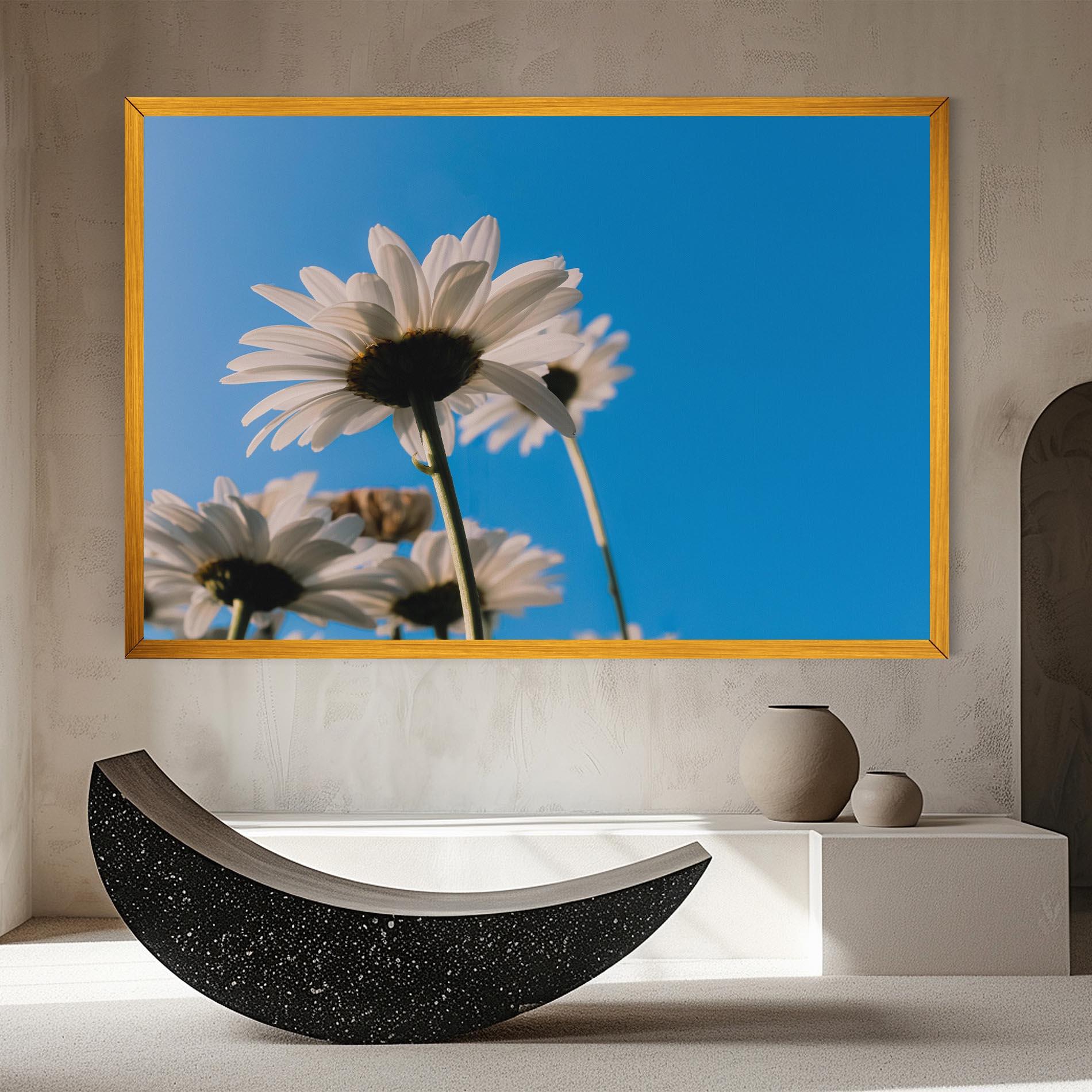 Vászonkép Blue Sky Daisy mockup 8