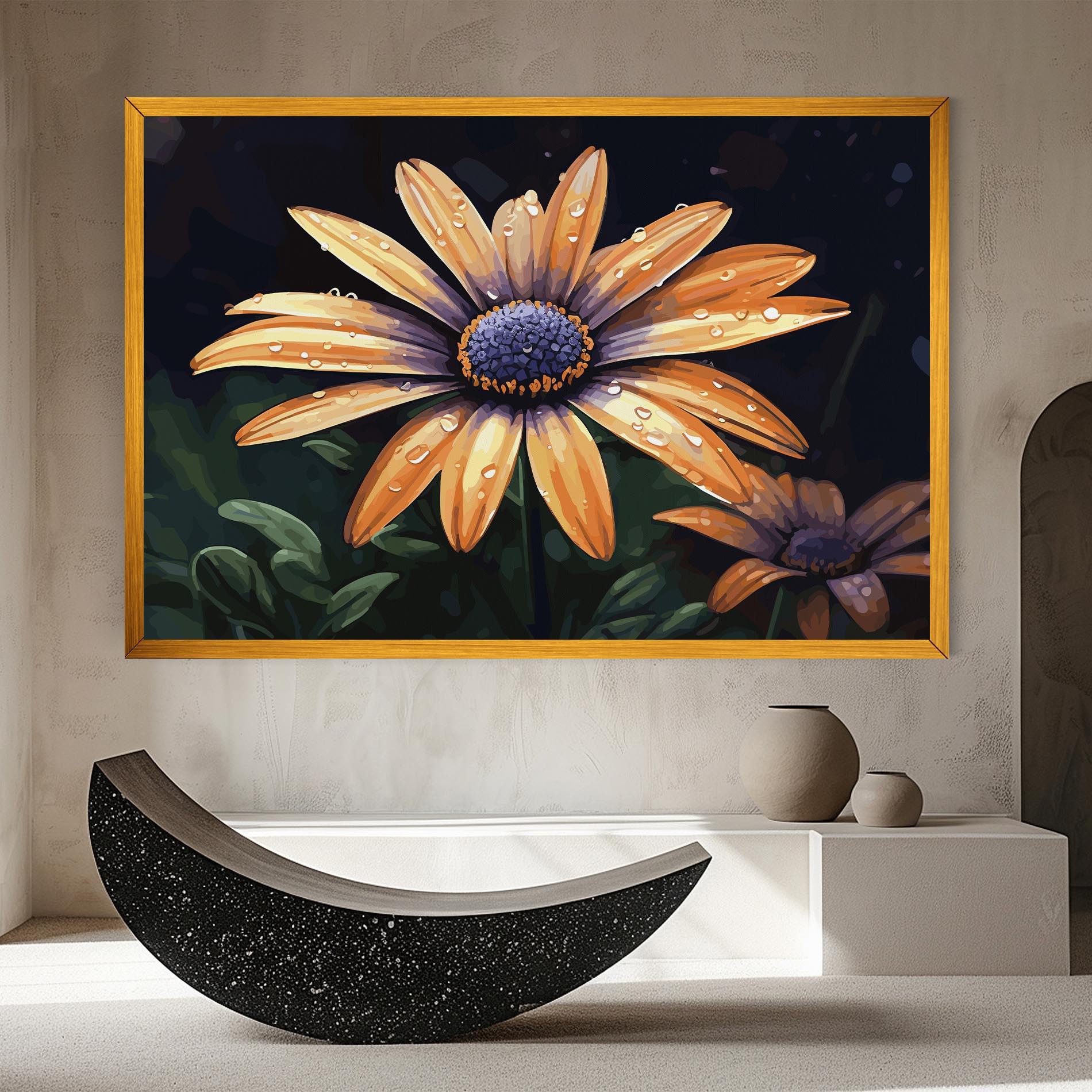 Vászonkép Orange Pretty Daisy mockup 8