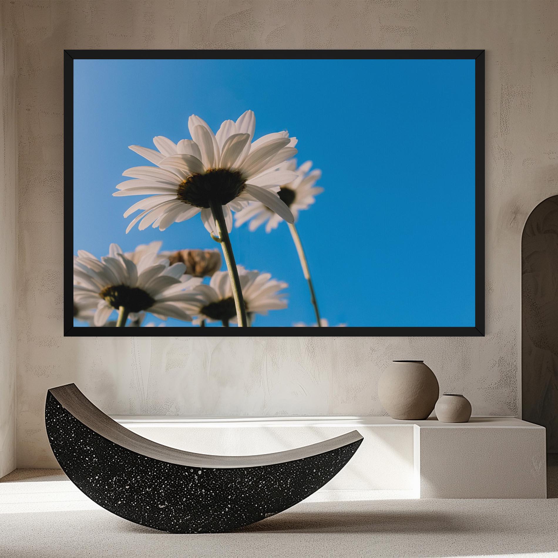 Vászonkép Blue Sky Daisy mockup 8