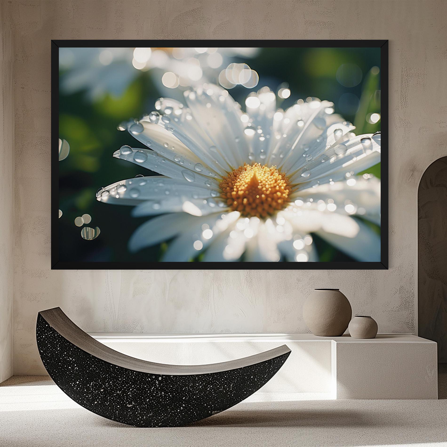 Vászonkép Daisy After Rain Close Up mockup 8