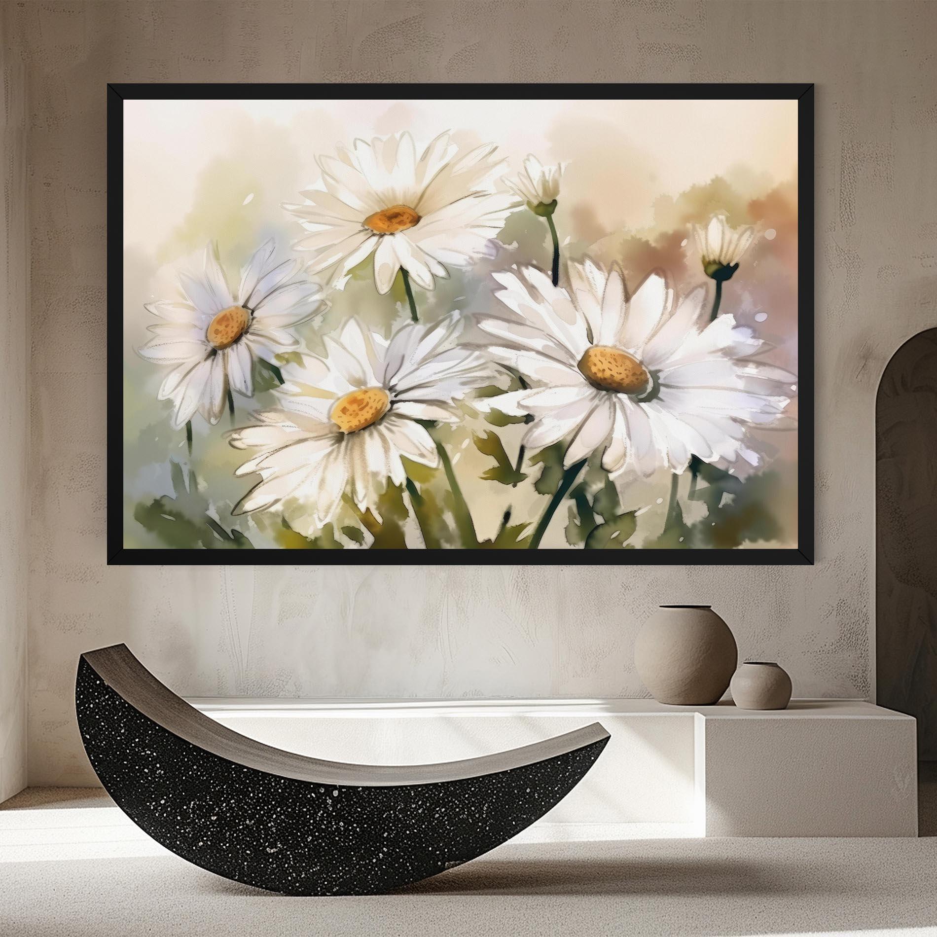 Vászonkép Daisy Painting mockup 8
