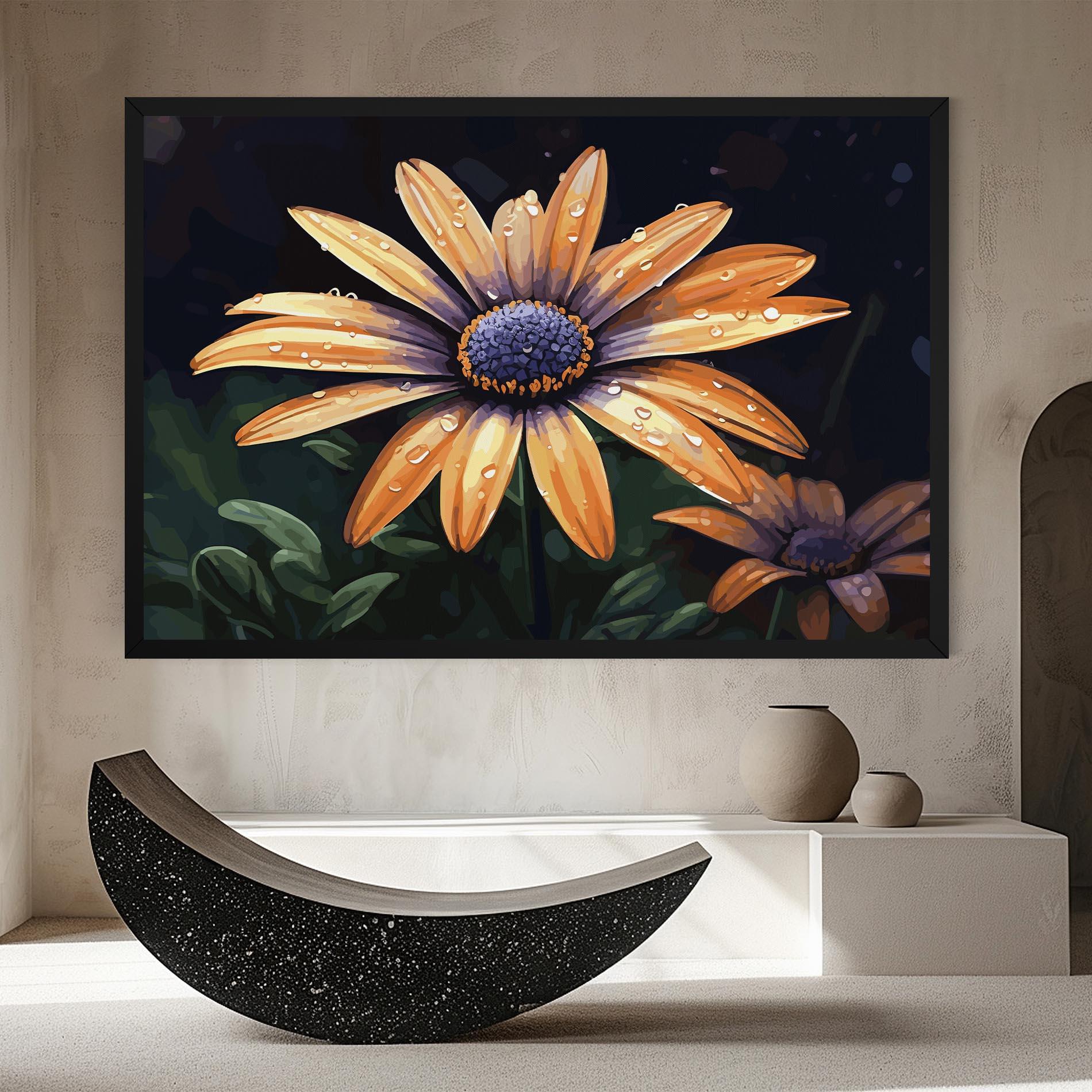 Vászonkép Orange Pretty Daisy mockup 8