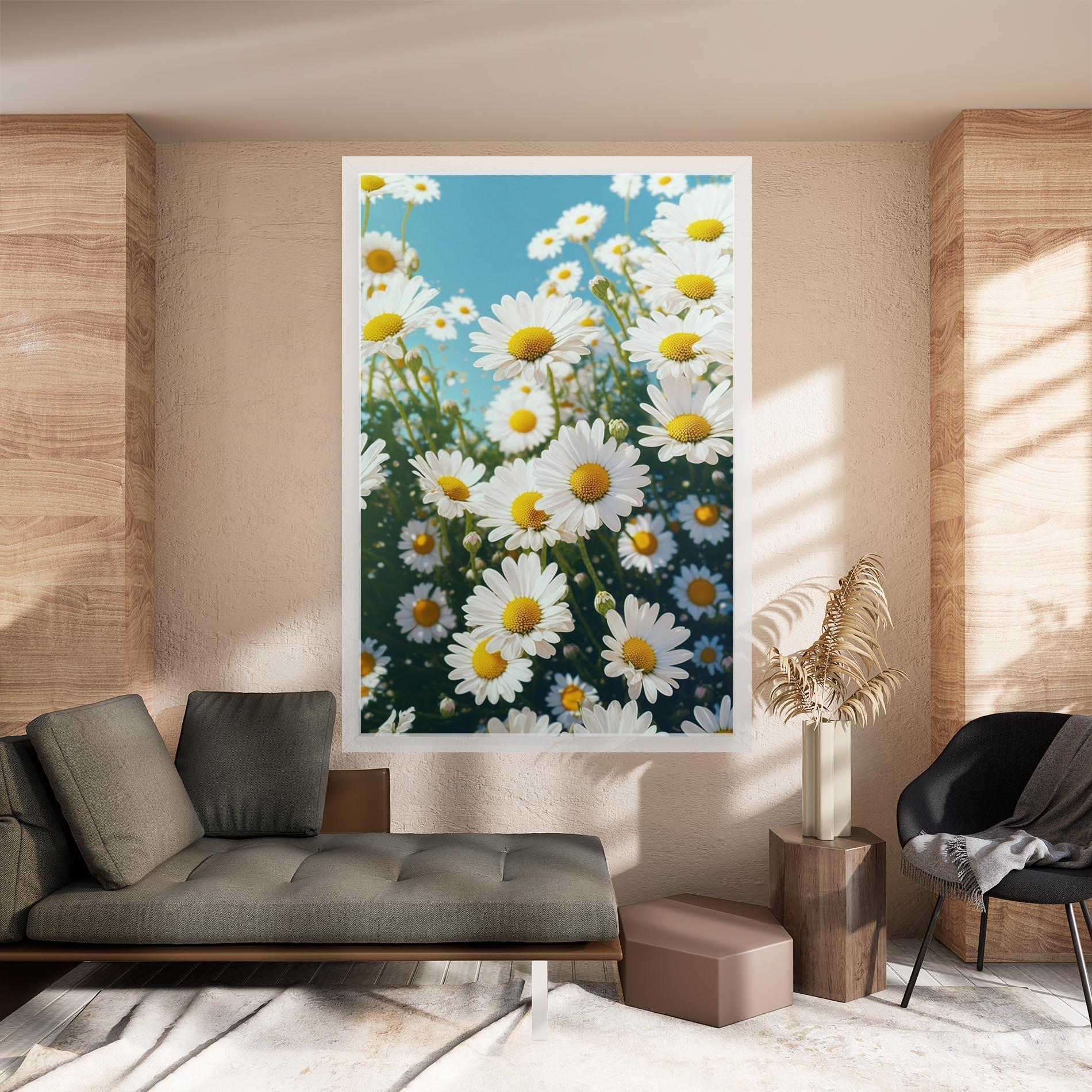 Vászonkép Daisy Field View mockup 8