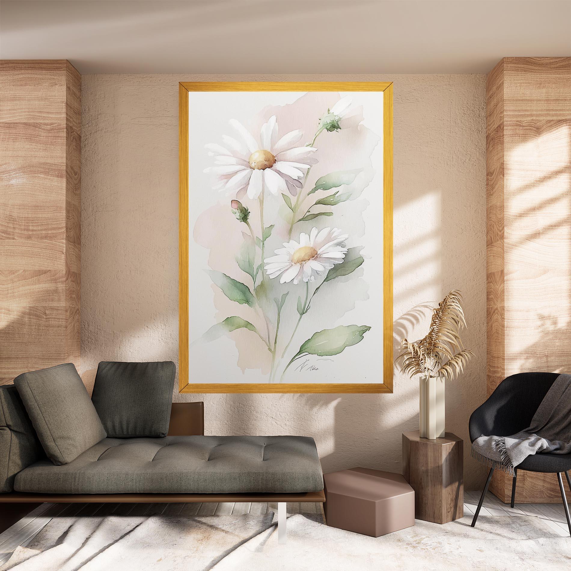 Vászonkép Painted Pretty Daisy mockup 8