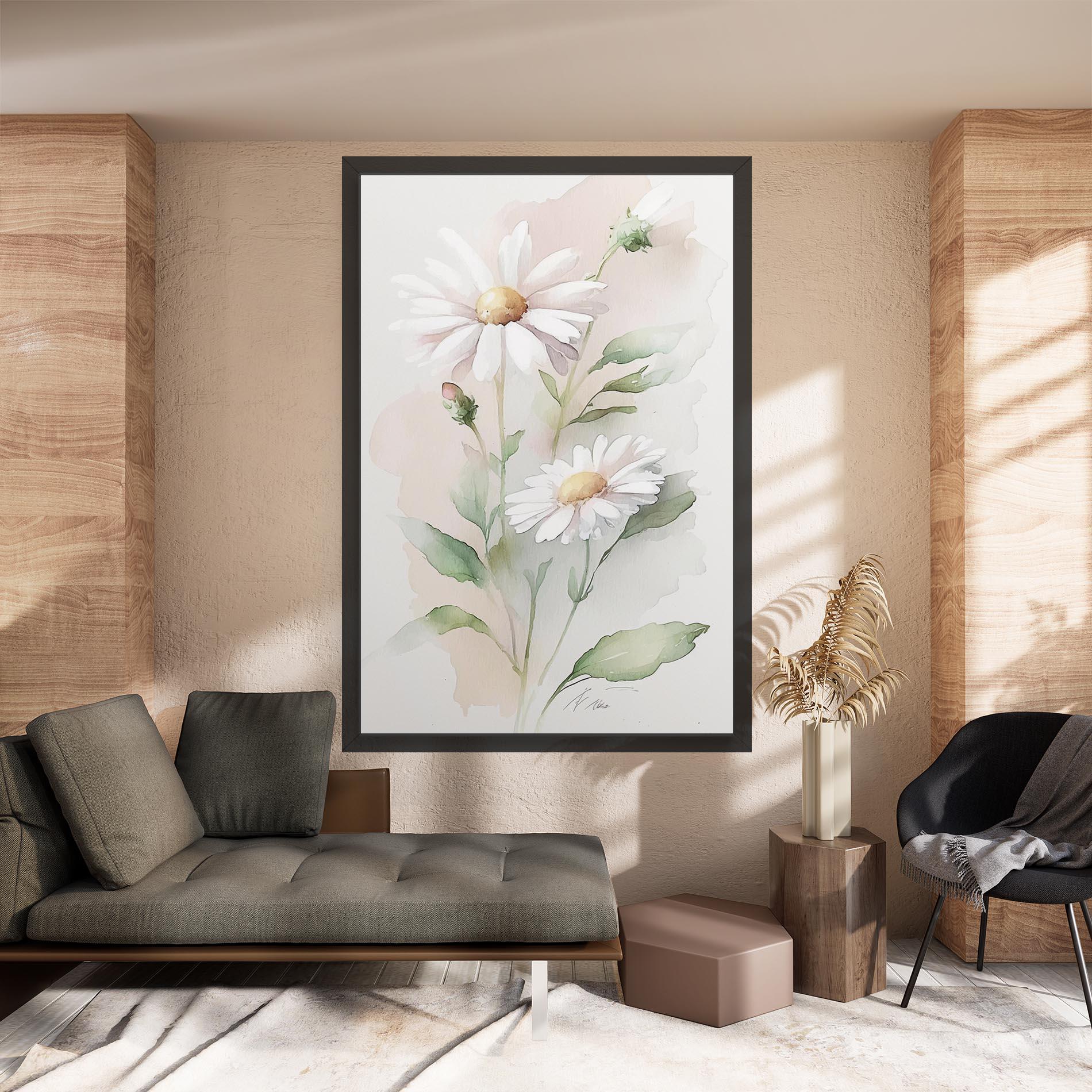 Vászonkép Painted Pretty Daisy mockup 8