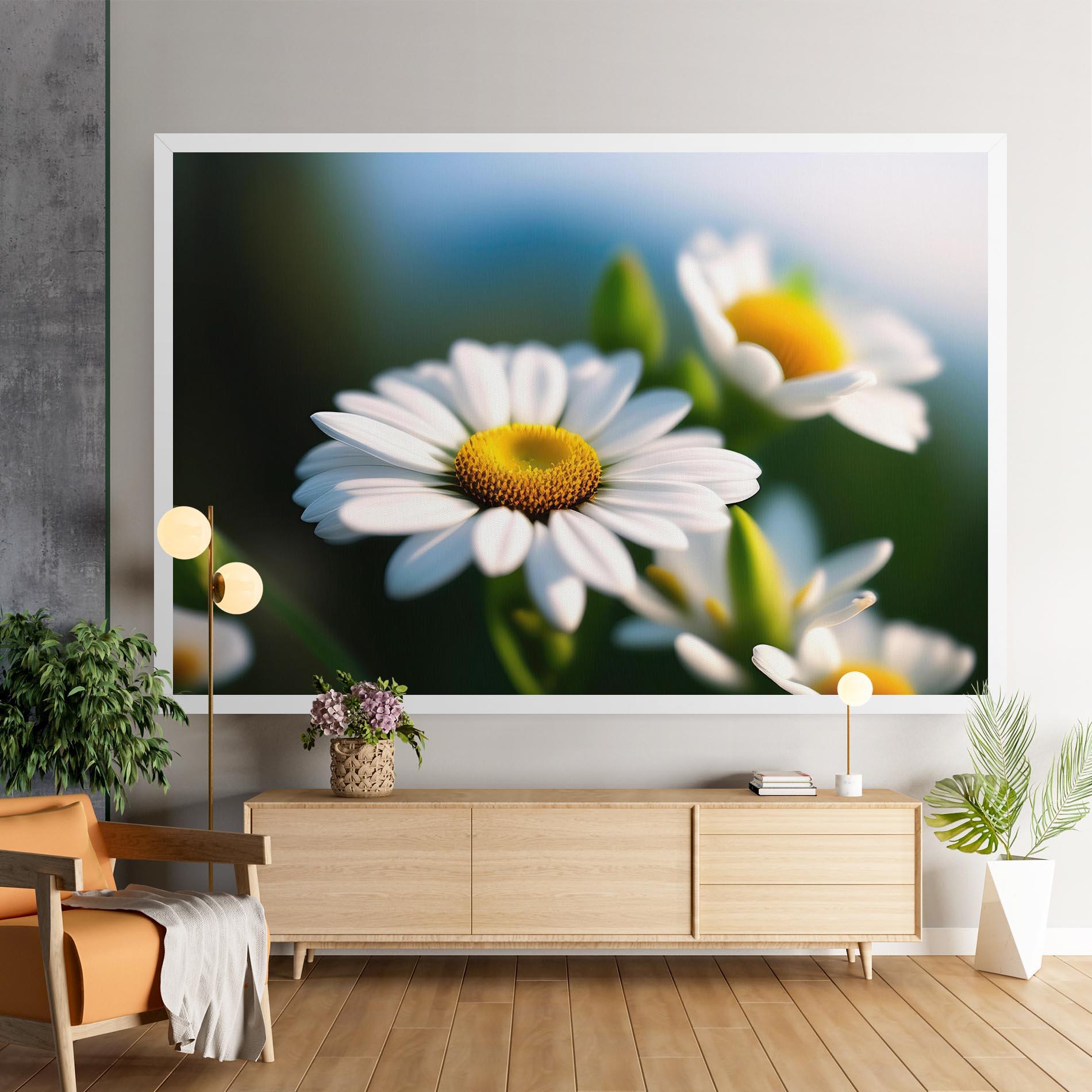 Vászonkép Daisy In The Sun mockup 9