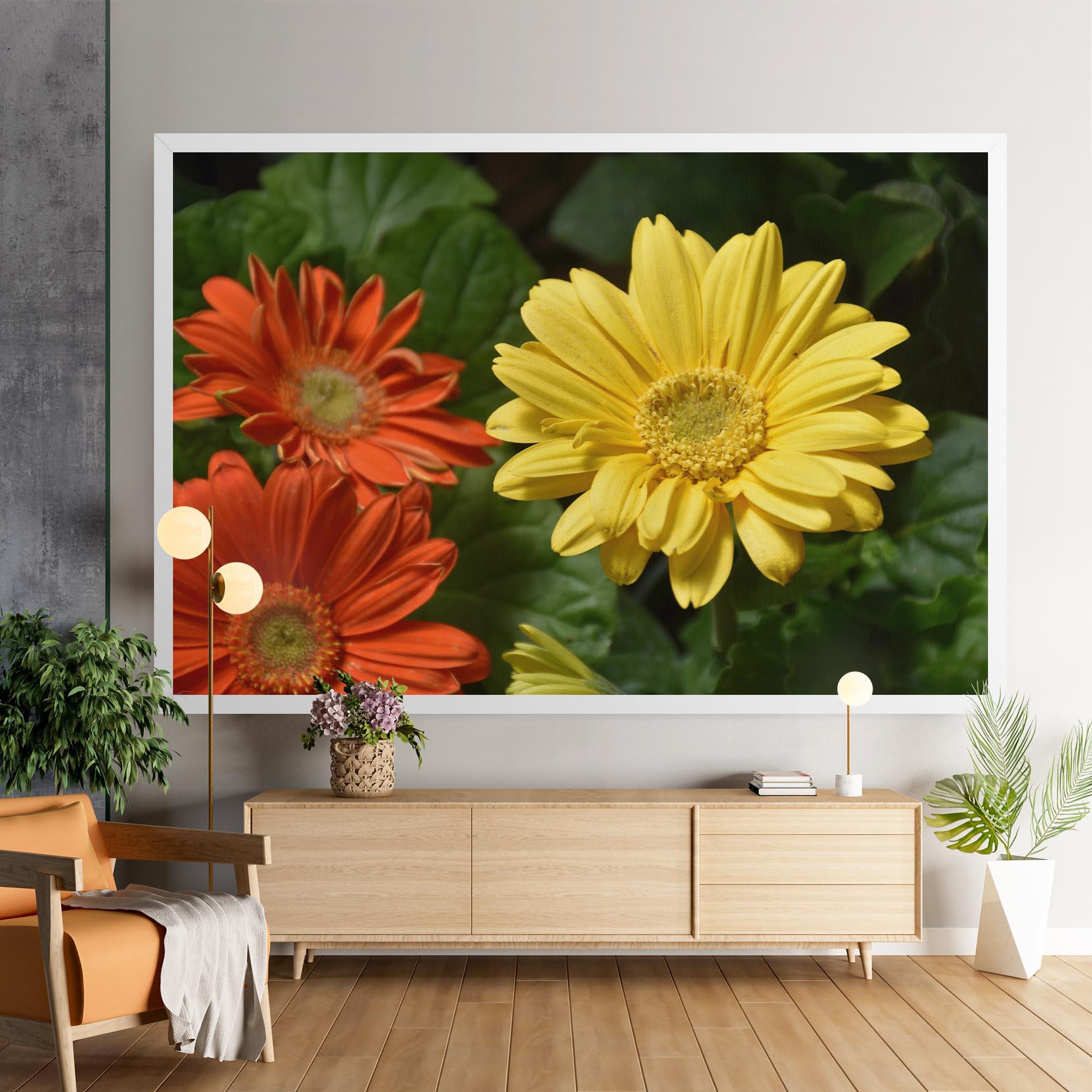 Vászonkép Orange Yellow Daisy mockup 9
