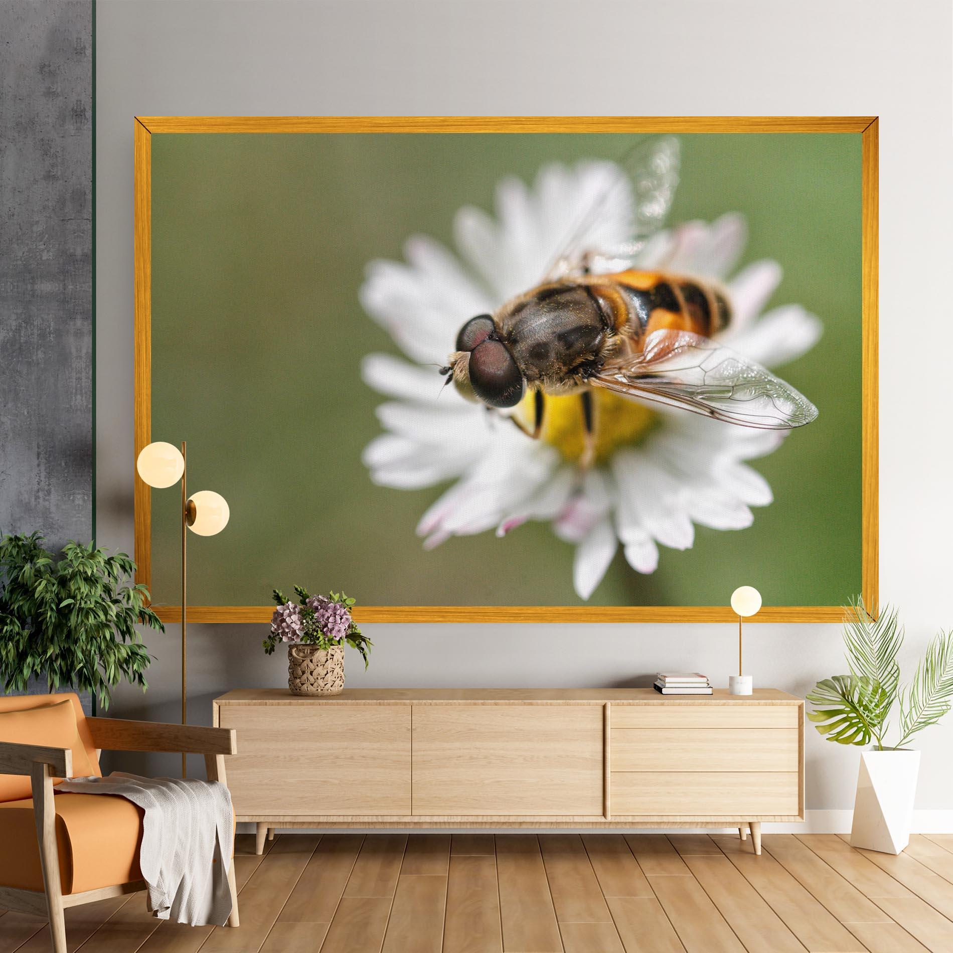 Vászonkép Bee On Small Daisy mockup 9