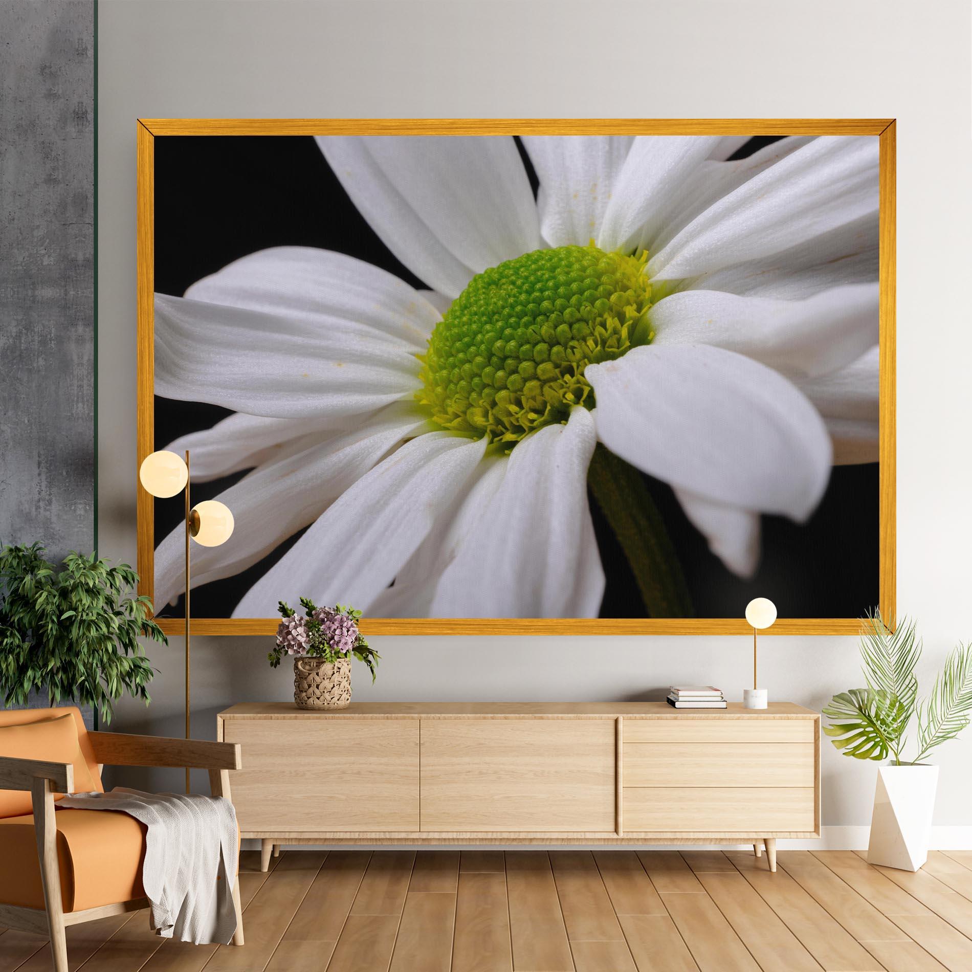Vászonkép Green Middle Daisy mockup 9