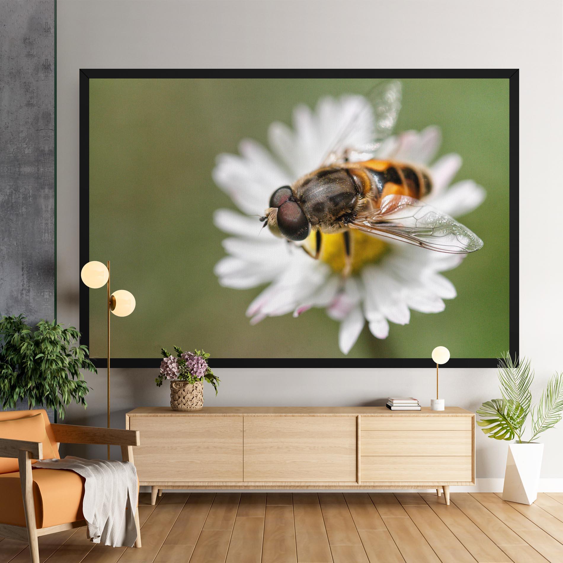 Vászonkép Bee On Small Daisy mockup 9