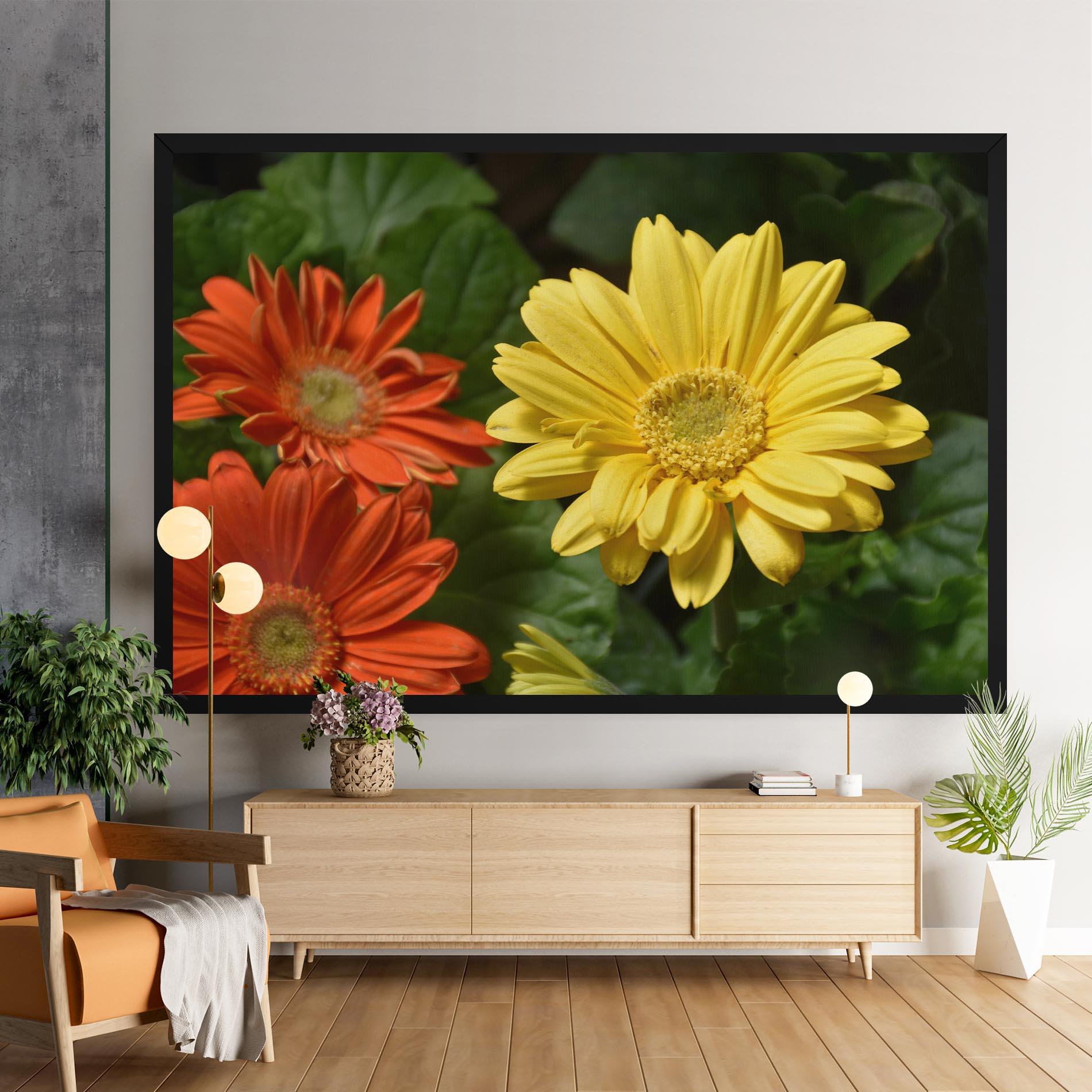 Vászonkép Orange Yellow Daisy mockup 9