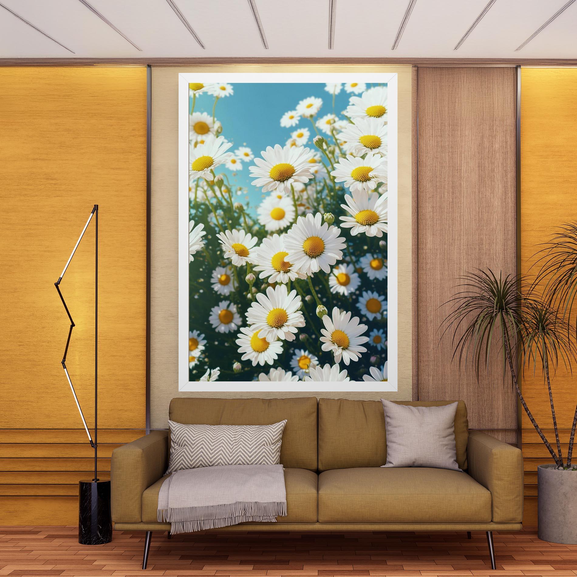 Vászonkép Daisy Field View mockup 9