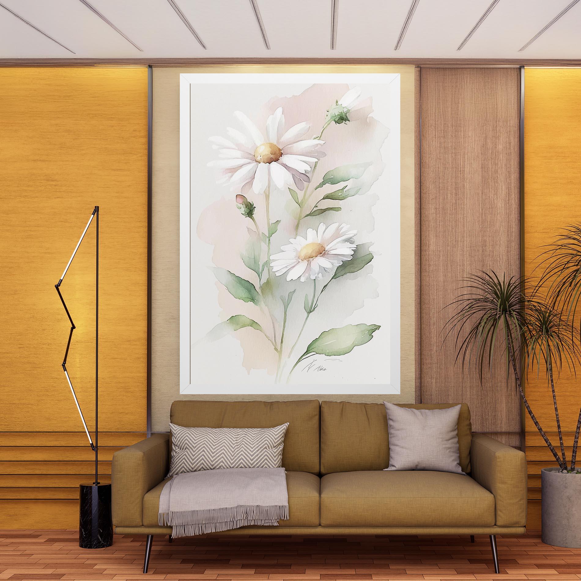 Vászonkép Painted Pretty Daisy mockup 9