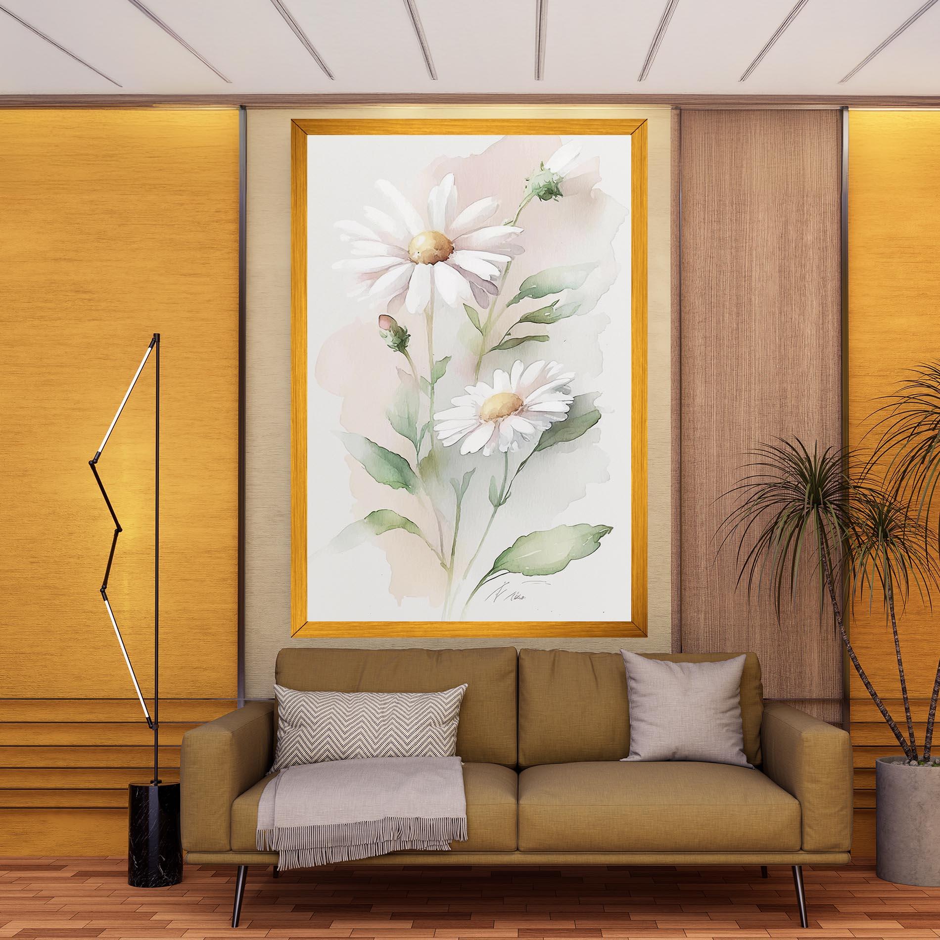 Vászonkép Painted Pretty Daisy mockup 9