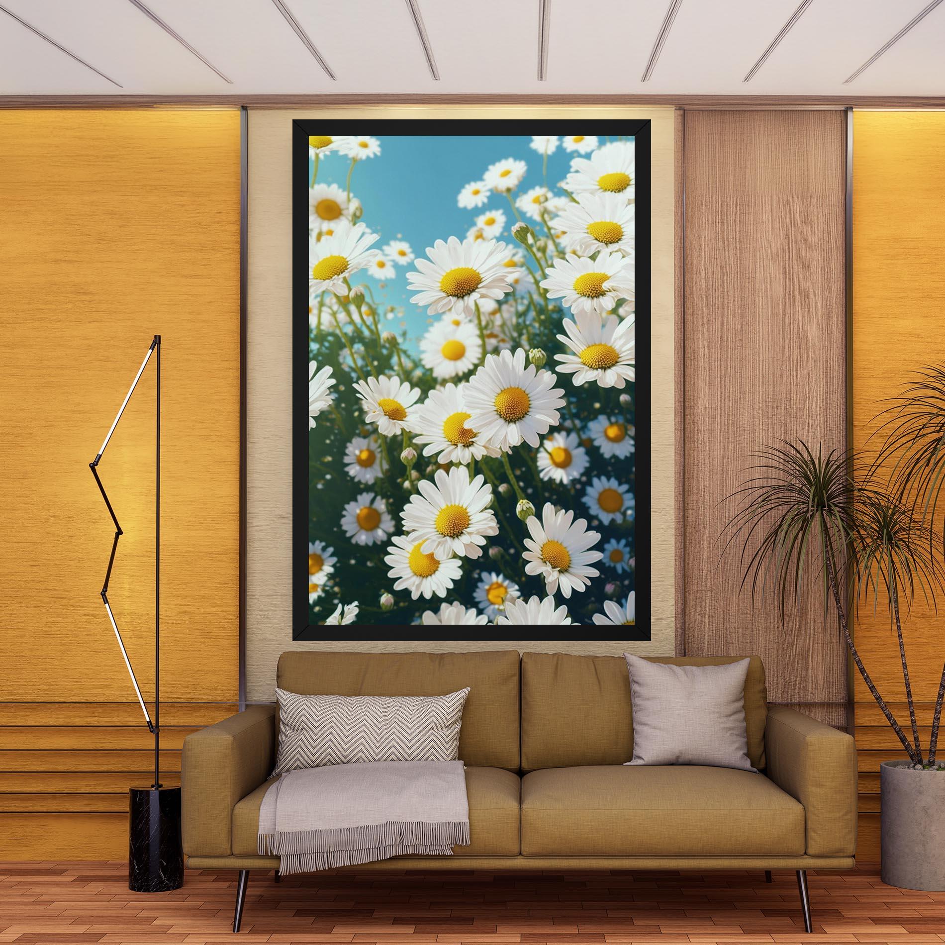 Vászonkép Daisy Field View mockup 9