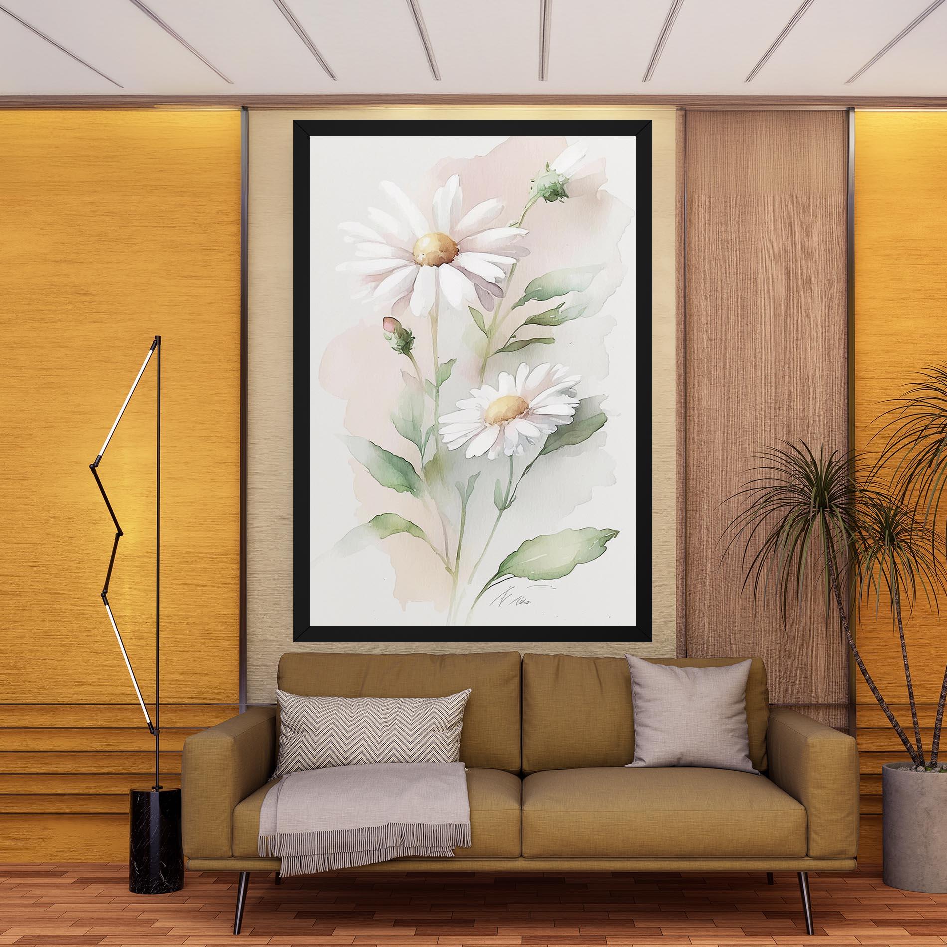 Vászonkép Painted Pretty Daisy mockup 9