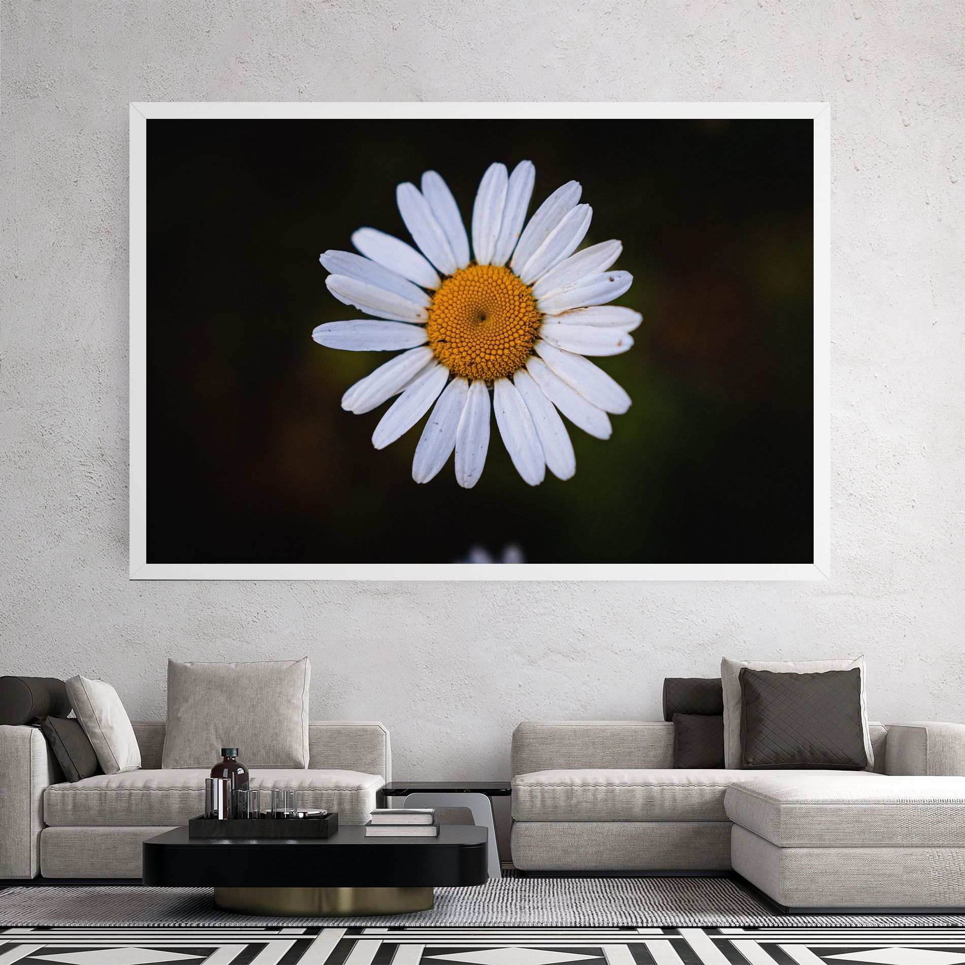 Big Yellow Center Daisy mockup 2