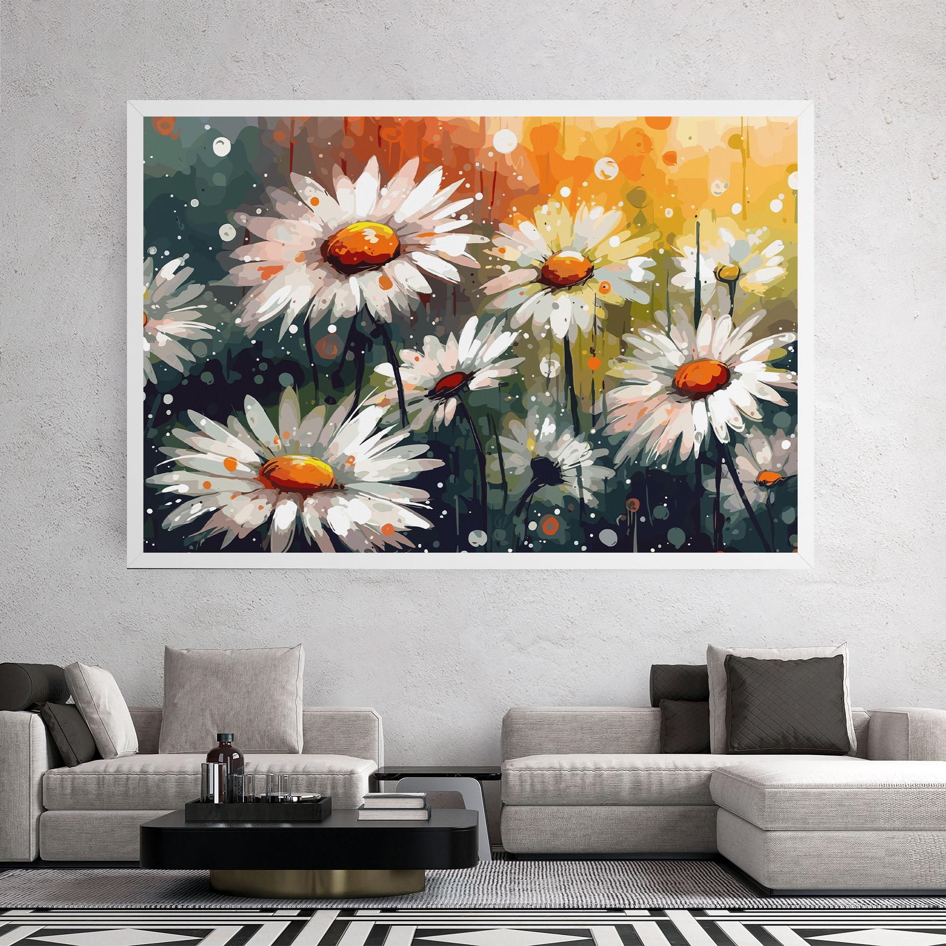 Vászonkép Daisy Art mockup 2