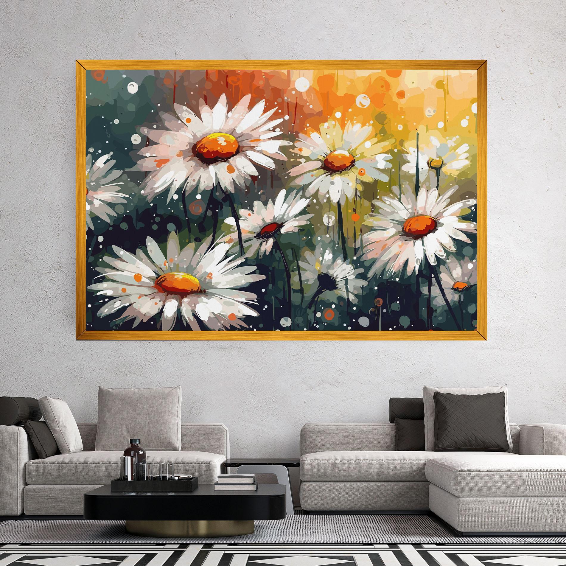 Vászonkép Daisy Art mockup 2