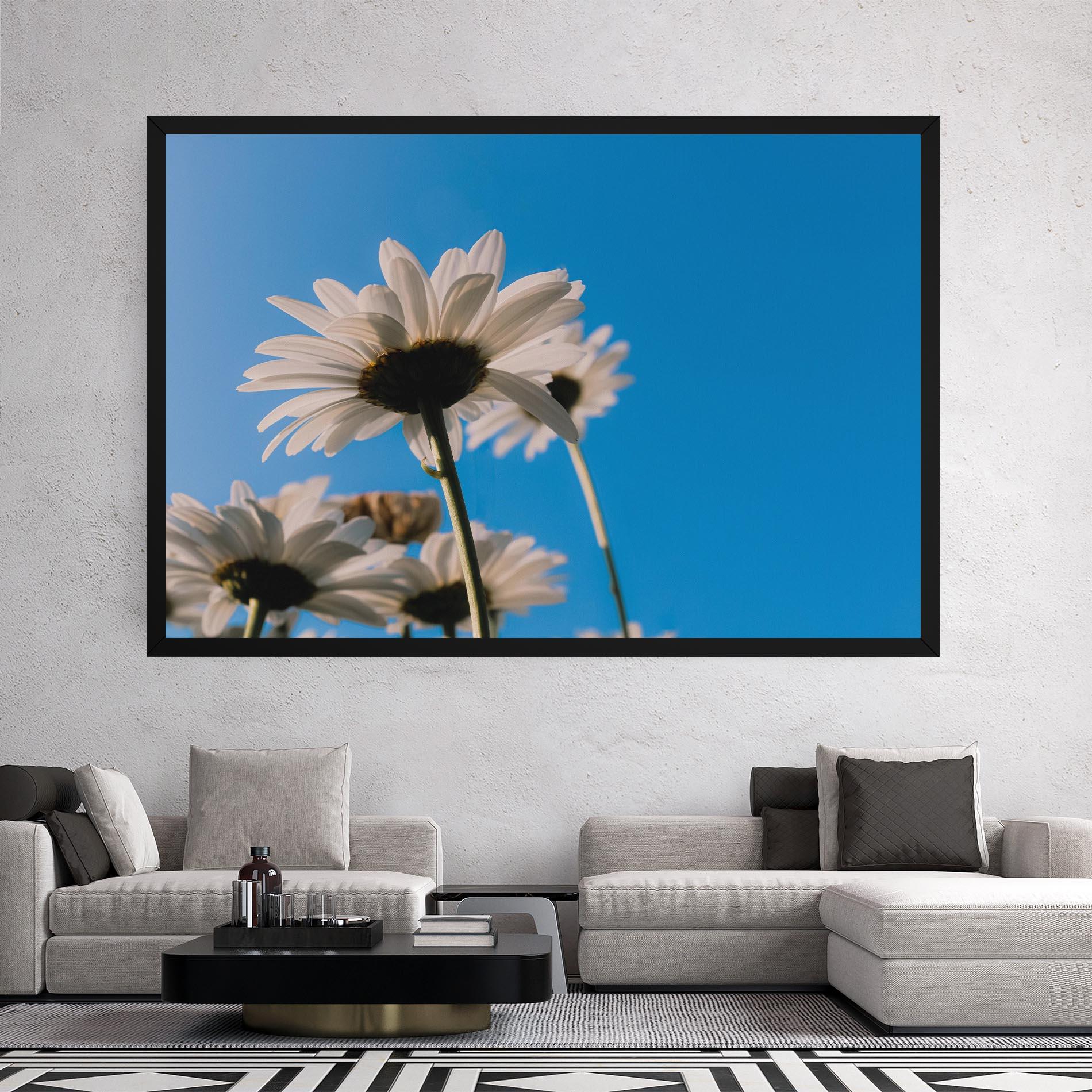 Vászonkép Blue Sky Daisy mockup 2
