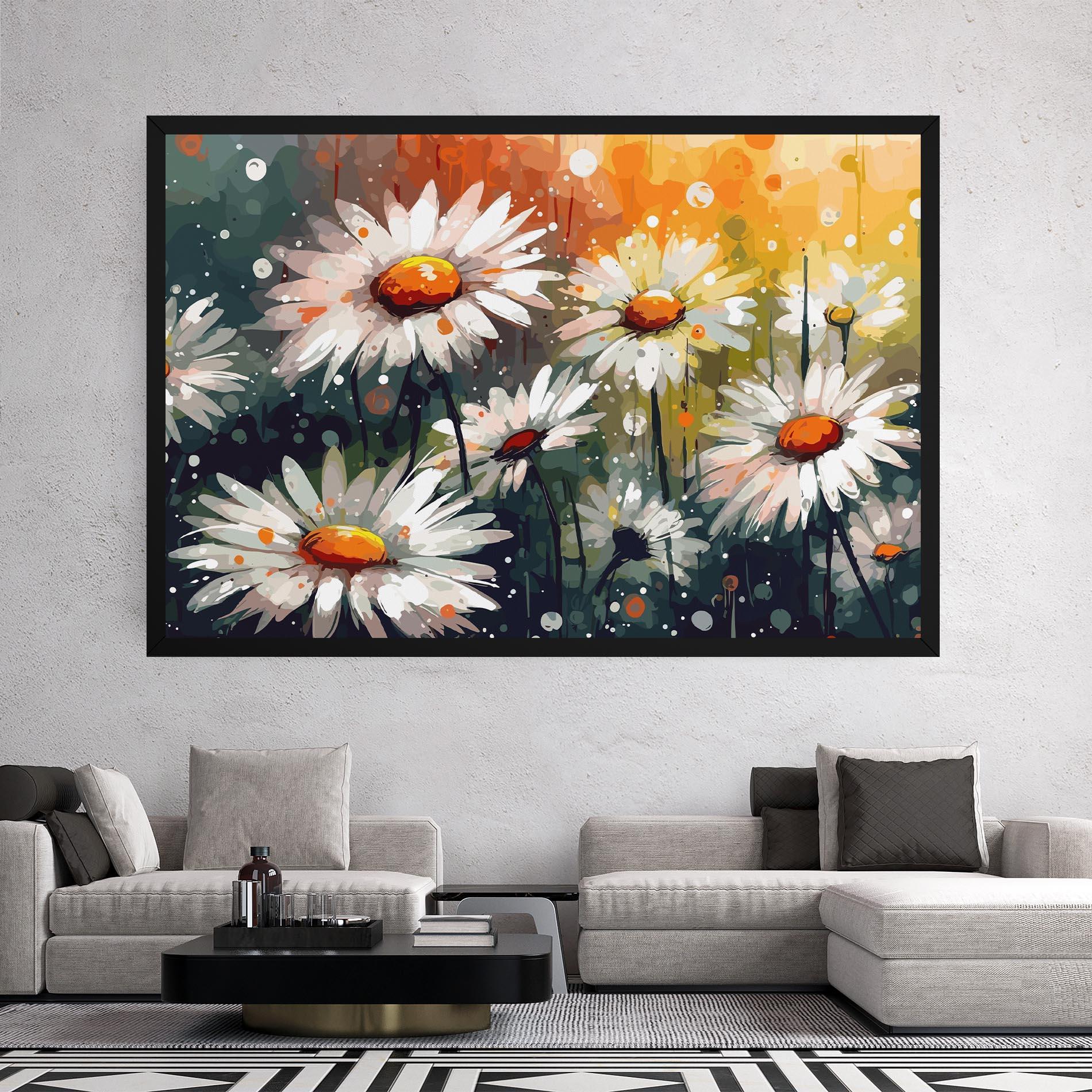Vászonkép Daisy Art mockup 2