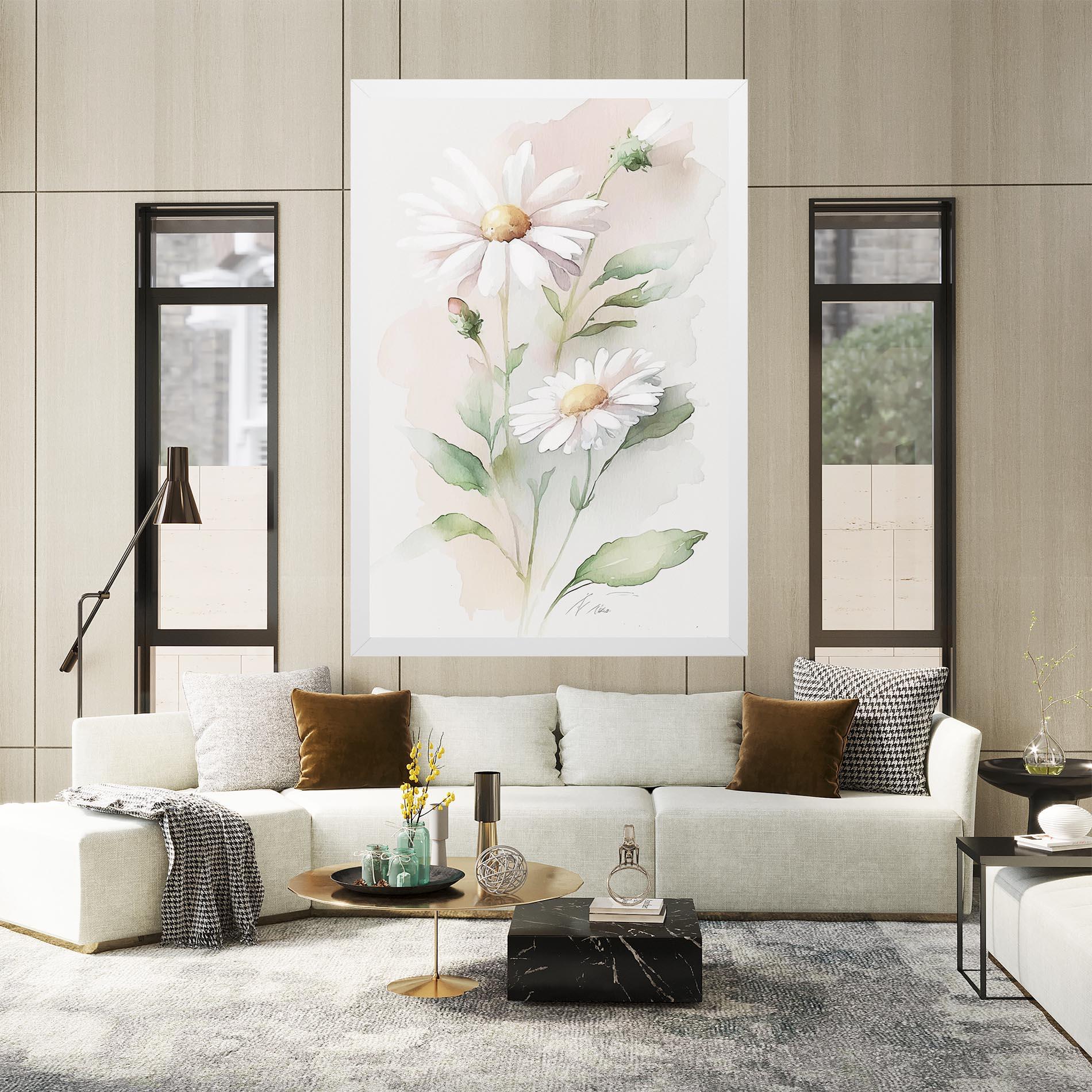Vászonkép Painted Pretty Daisy mockup 2