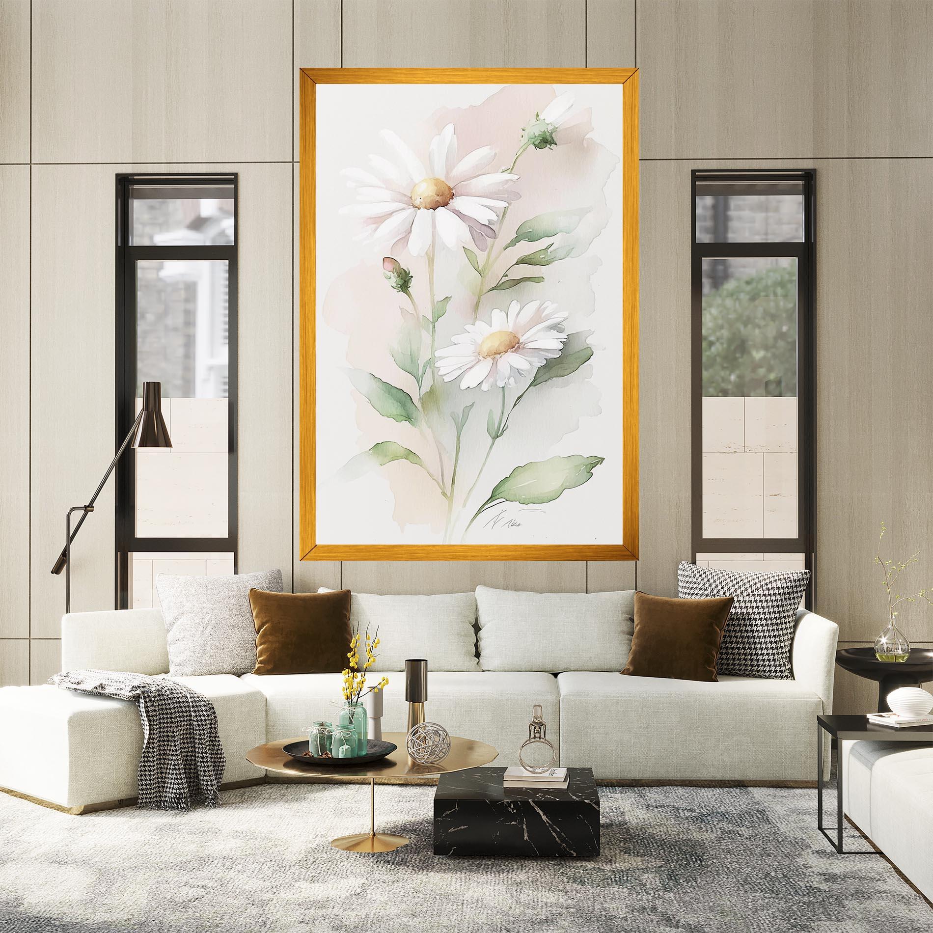 Vászonkép Painted Pretty Daisy mockup 2
